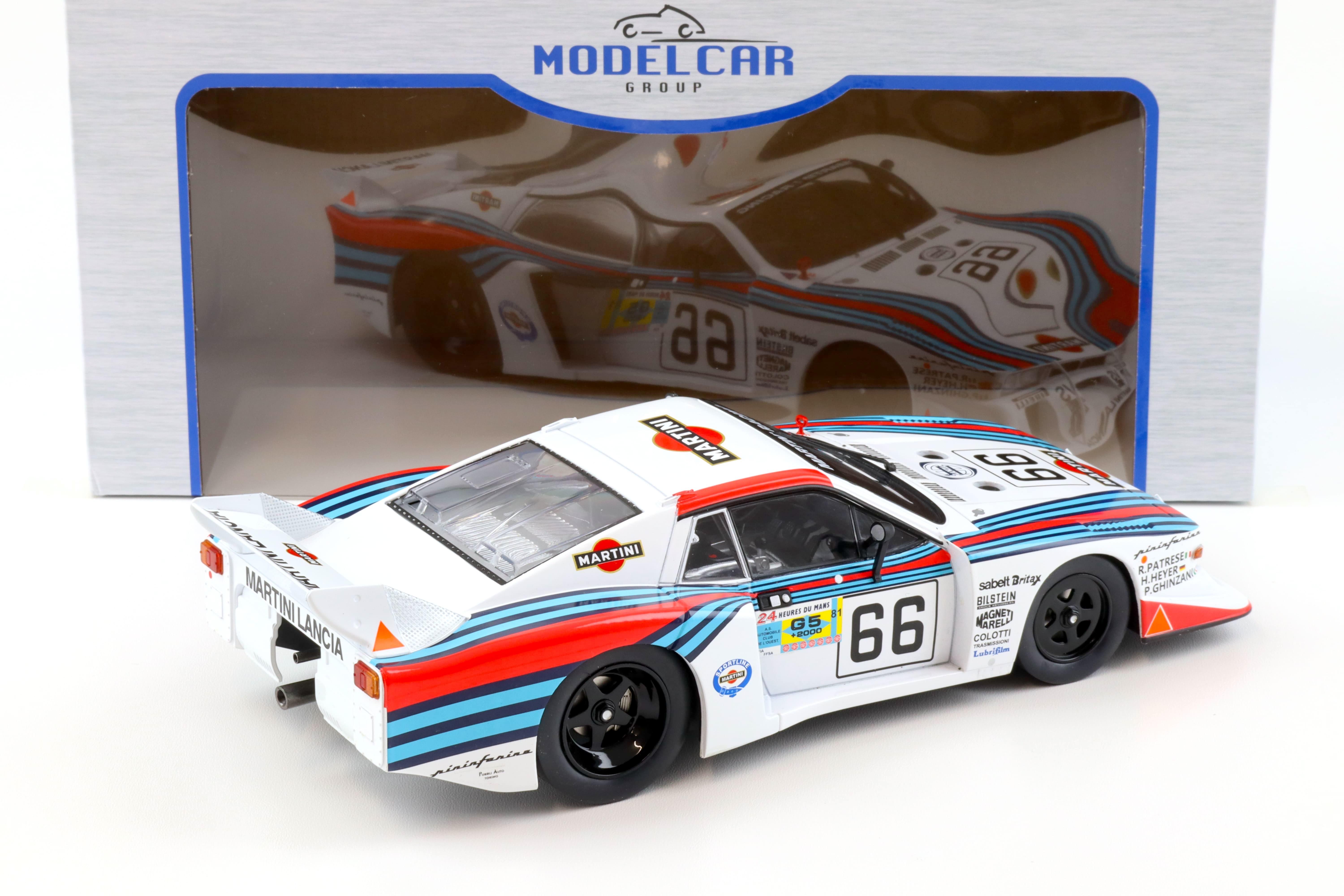 1:18 MCG Lancia Beta Monte Carlo Gr.5 - 24h Le Mans 1981 Martini Patrese #66