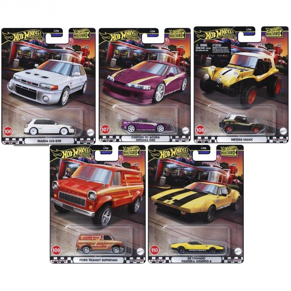 1:64 Hot Wheels Boulevard Series 2024 Car Culture Premium Pack 5 pcs. 979Y De Tomaso, Ford