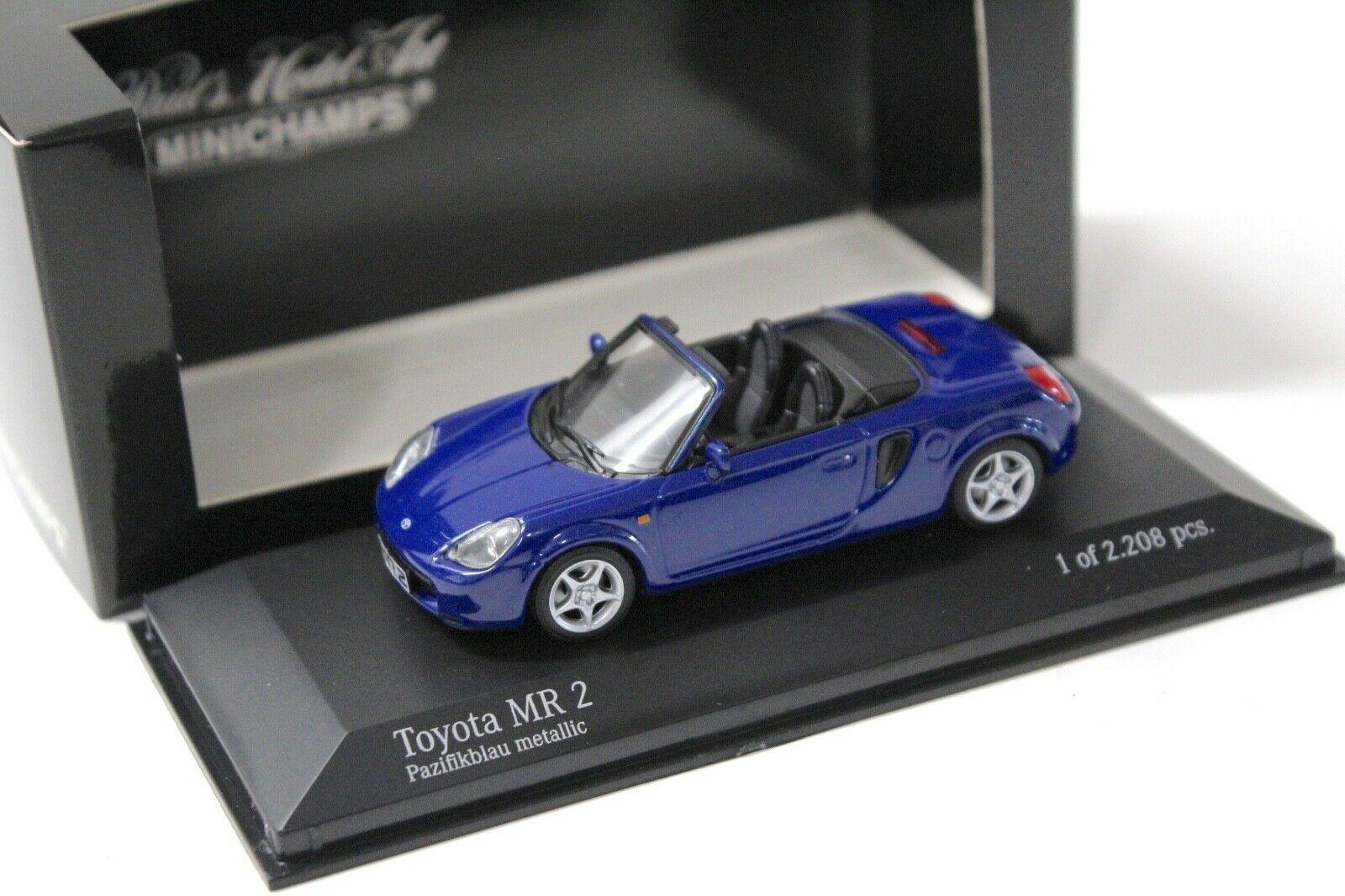 1:43 Minichamps Toyota MR2 Cabriolet Pazifik blue