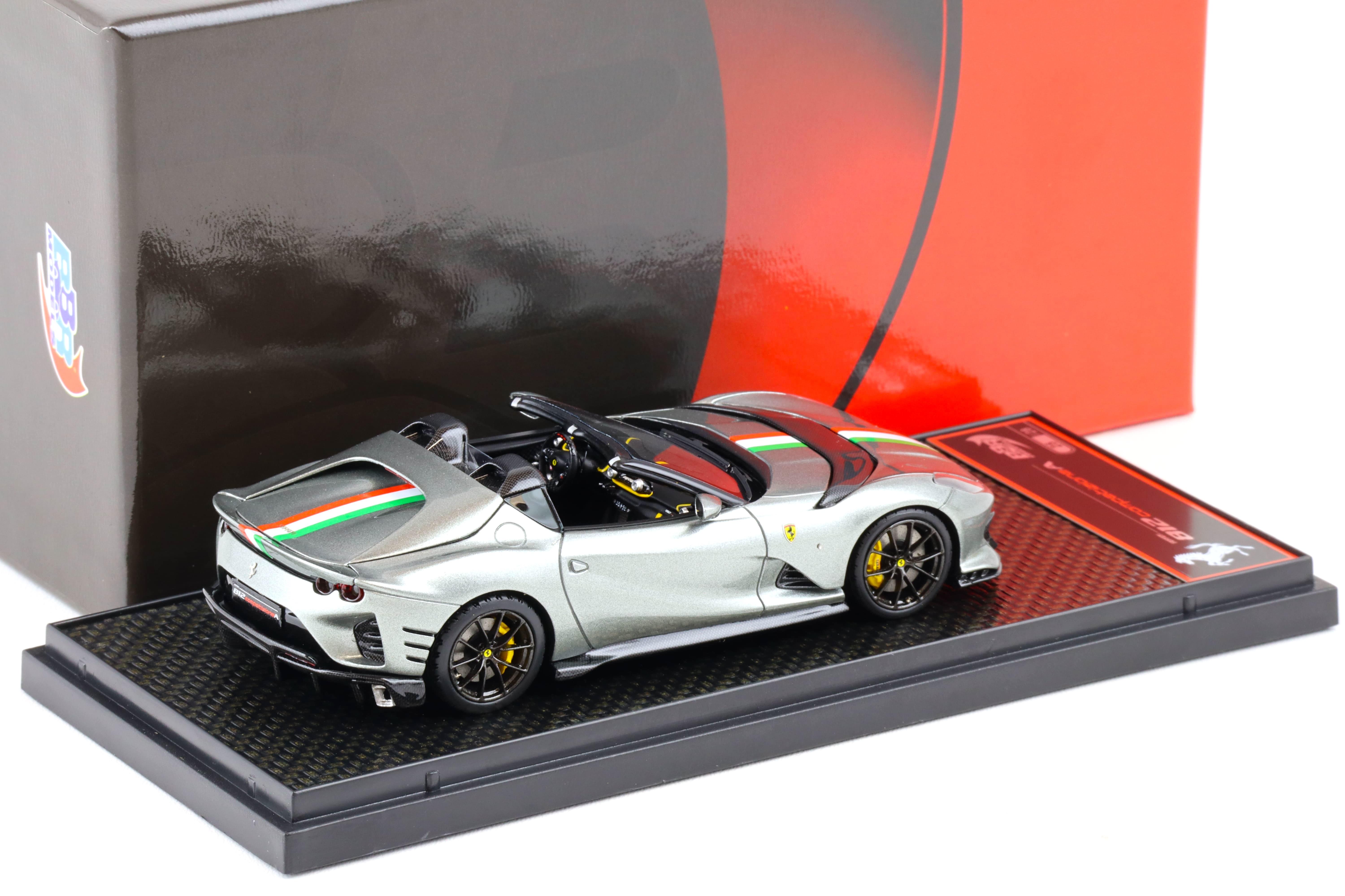 1:43 BBR Ferrari 812 Competizione A Grigio Coburn/ Italian Flag - Limited 28 pcs.