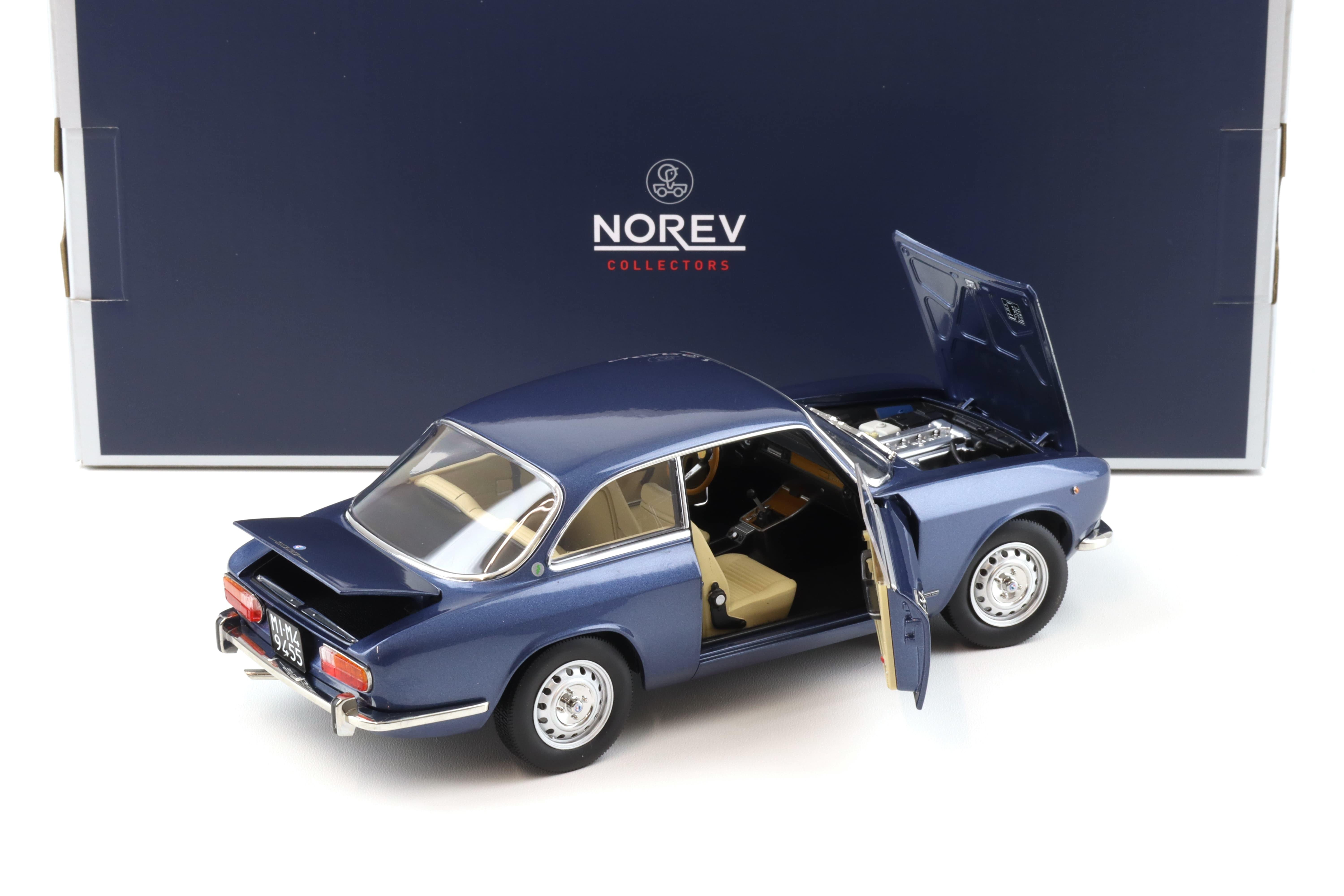 1:18 Norev Alfa Romeo 2000 GTV Coupe 1973 Blu Pervinca blue metallic - Limited 1000 pcs.