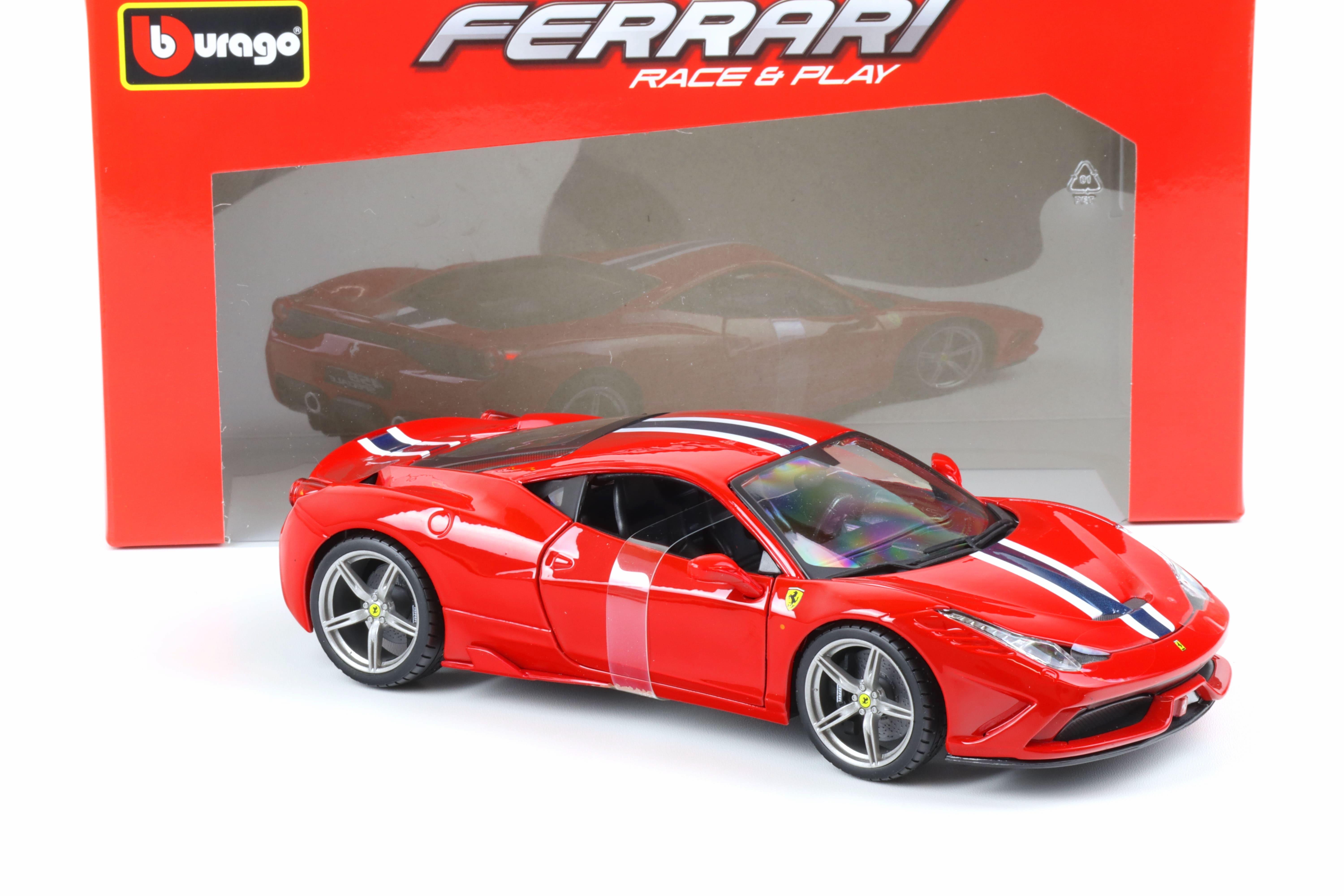 1:18 Bburago R&P Ferrari 458 Speciale Coupe red 2014