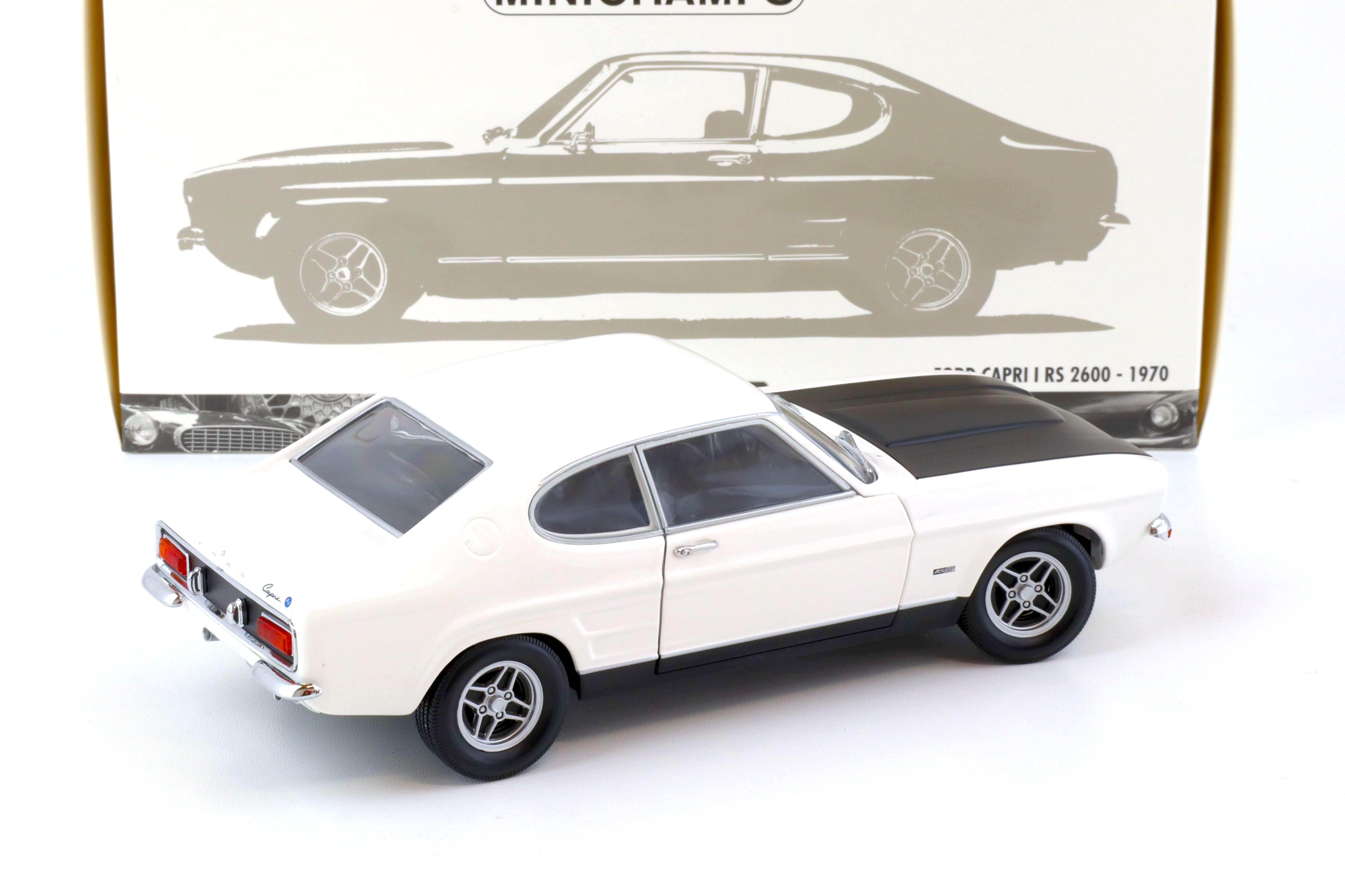 1:18 Minichamps Ford Capri I RS 2600 white/ black 1970
