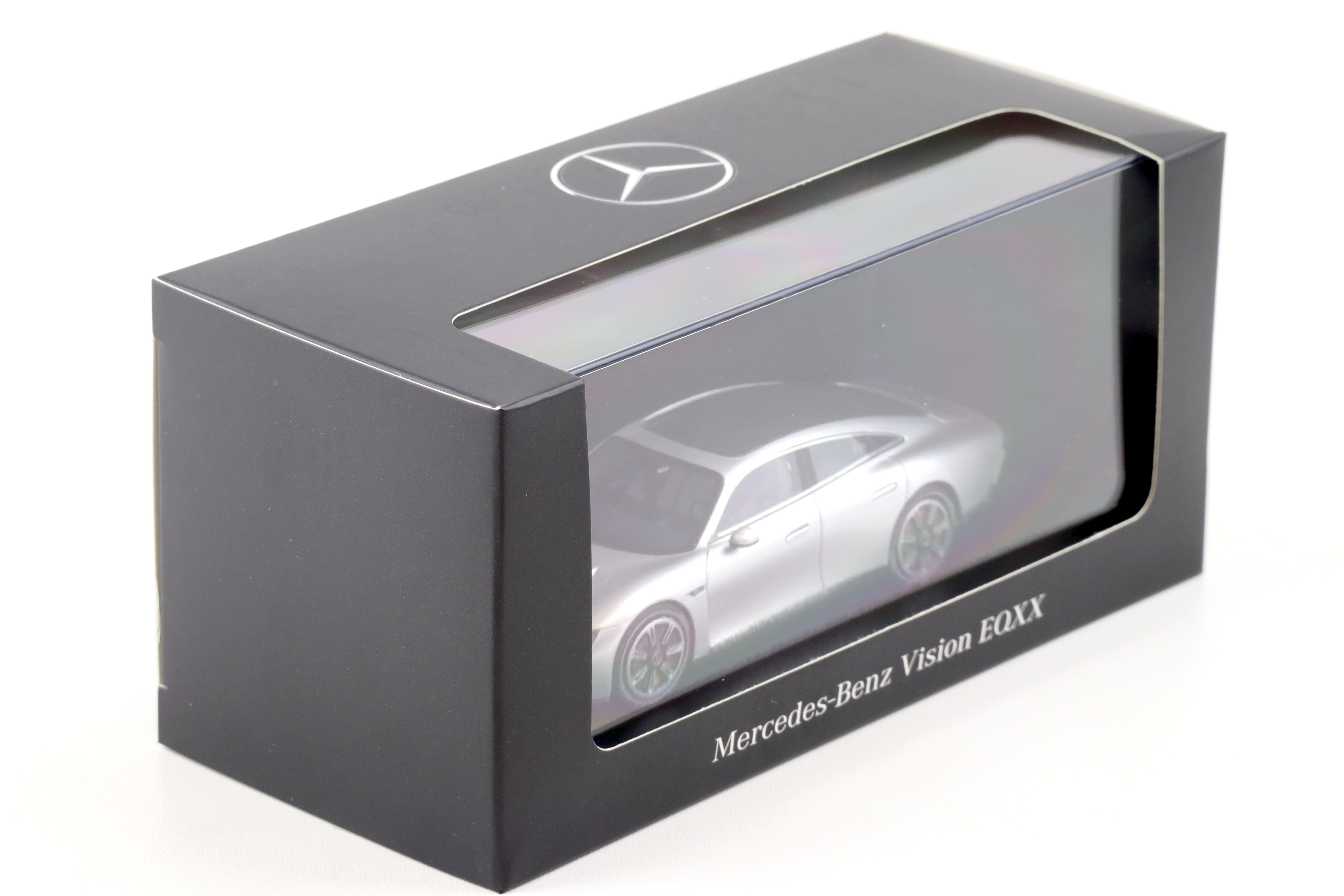 1:43 AutoCult Mercedes Vision EQXX Showcar silver Limited 500 DEALER VERSION