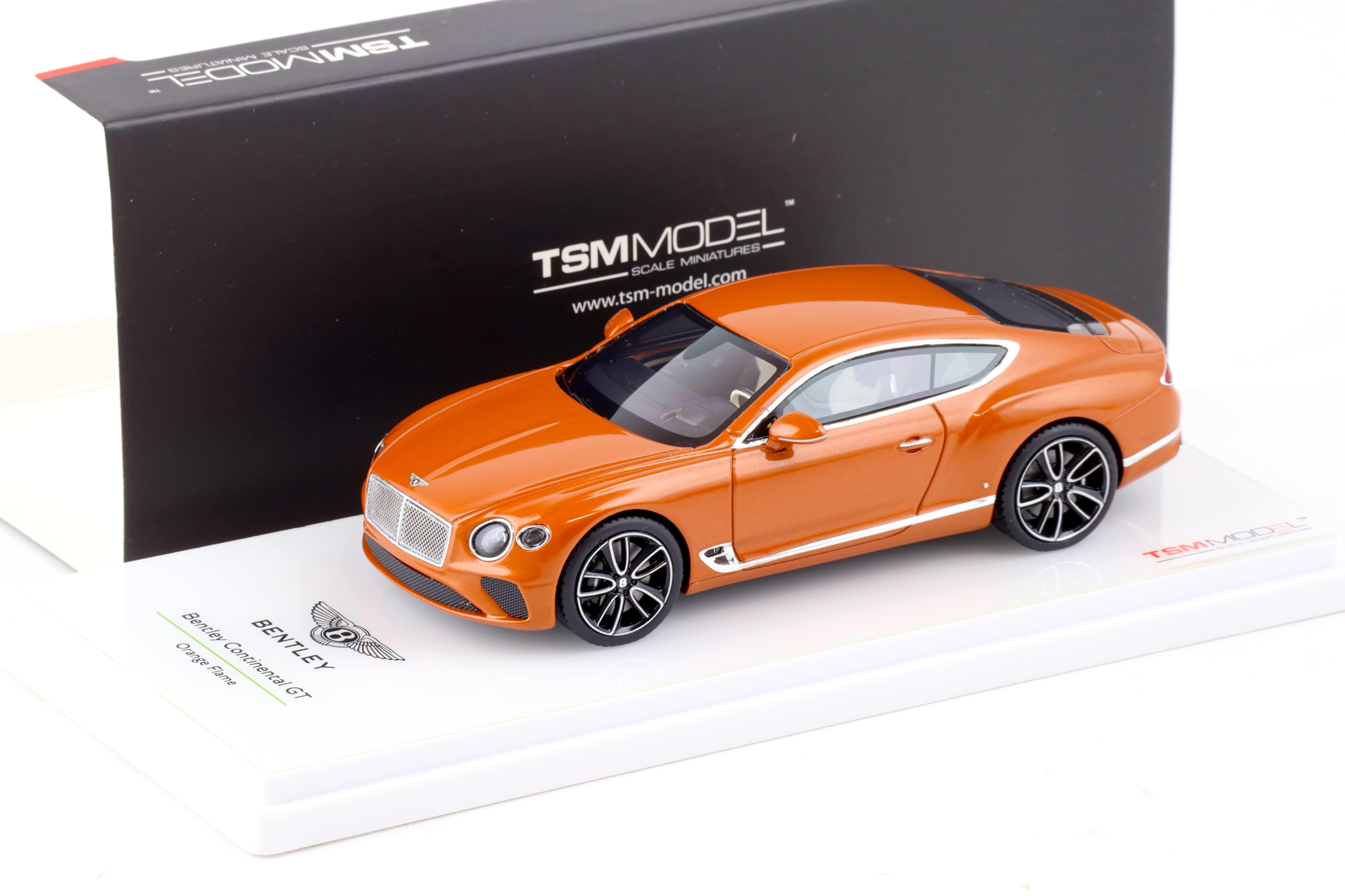 1:43 TSM Model Bentley Continental GT Coupe orange flame TSM430377