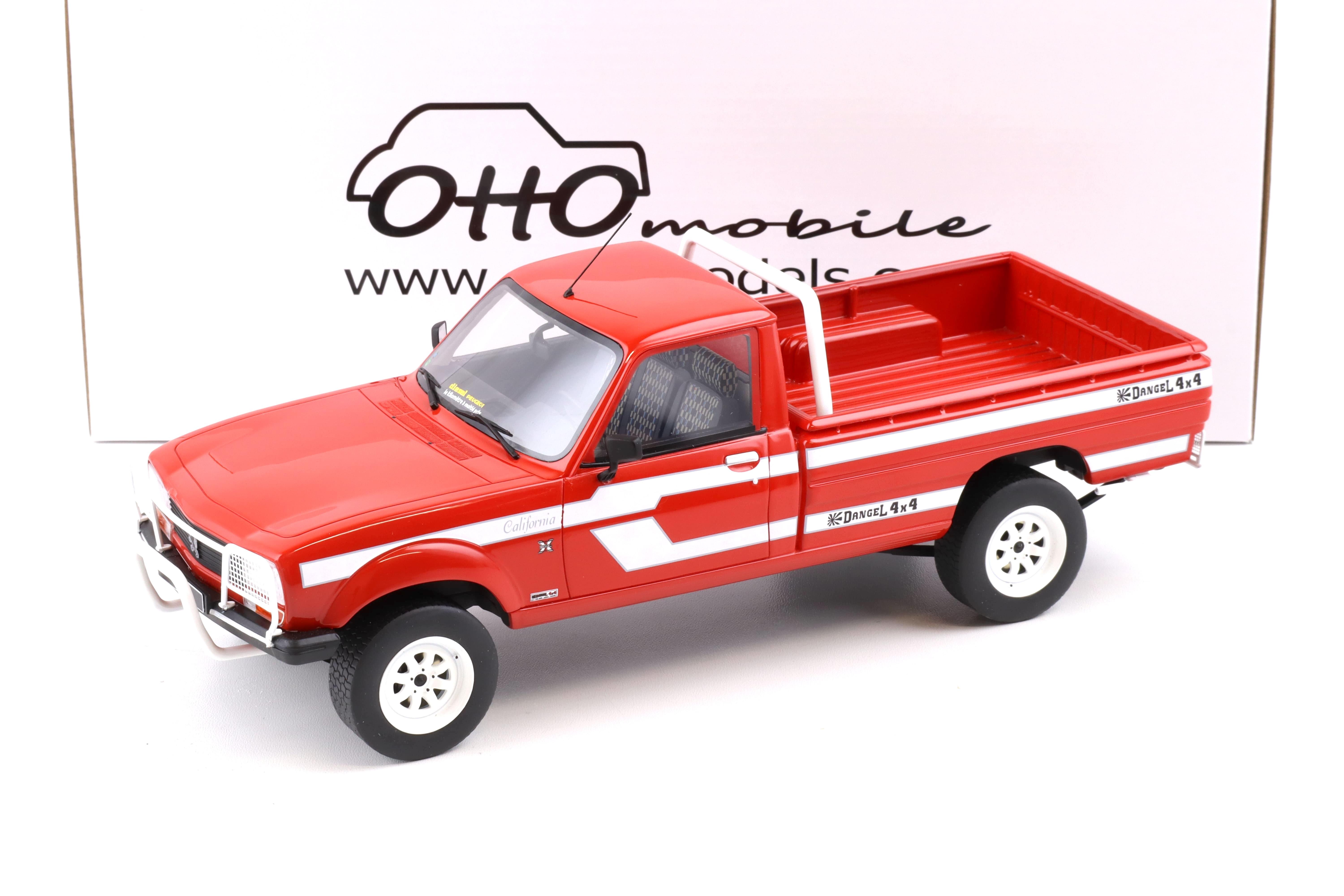 1:18 OTTO mobile OT436 Peugeot 504 Pick Up DANGEL red 1993