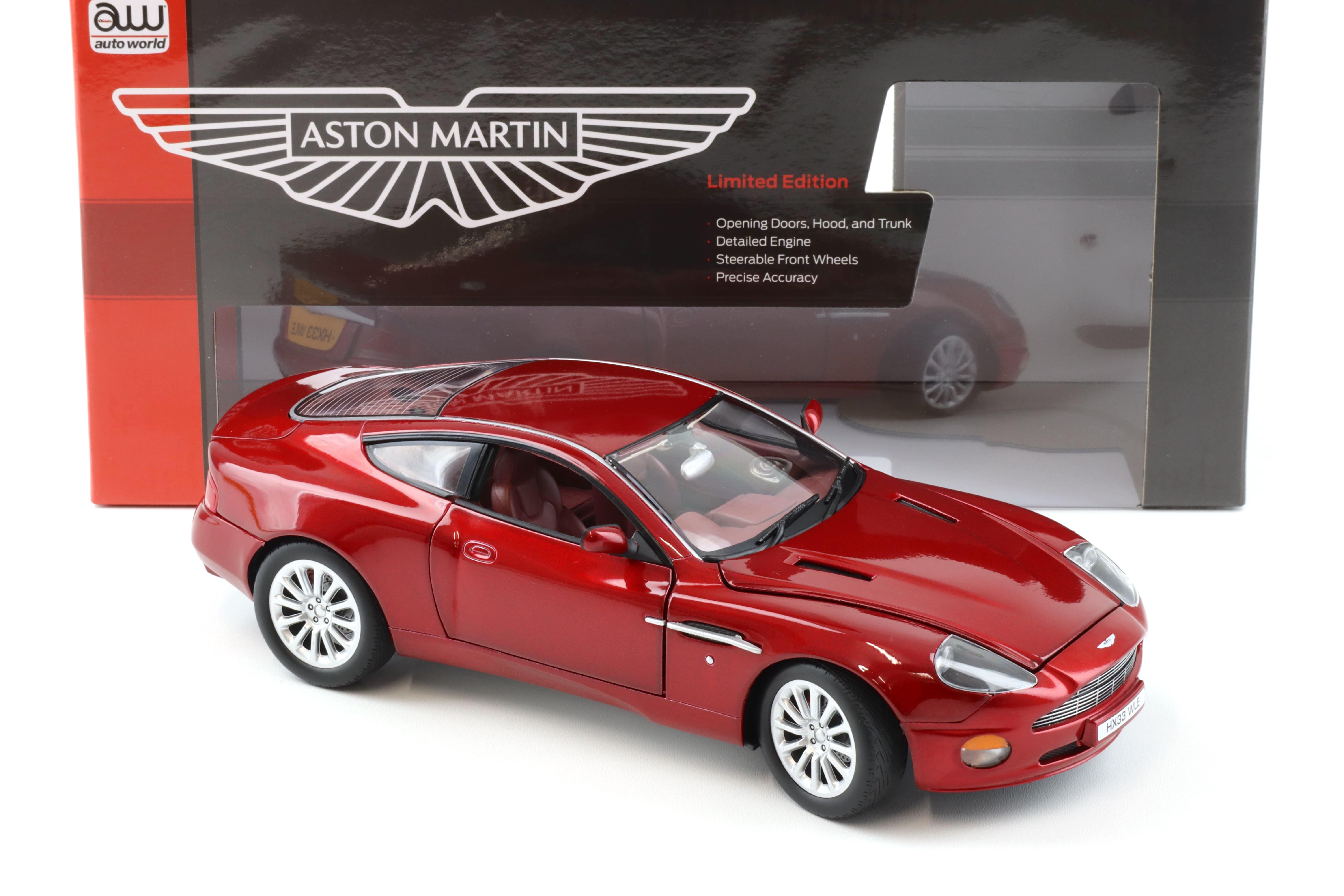 1:18 Auto World 2005 Aston Martin V12 Vanquish Coupe toro red mica metallic