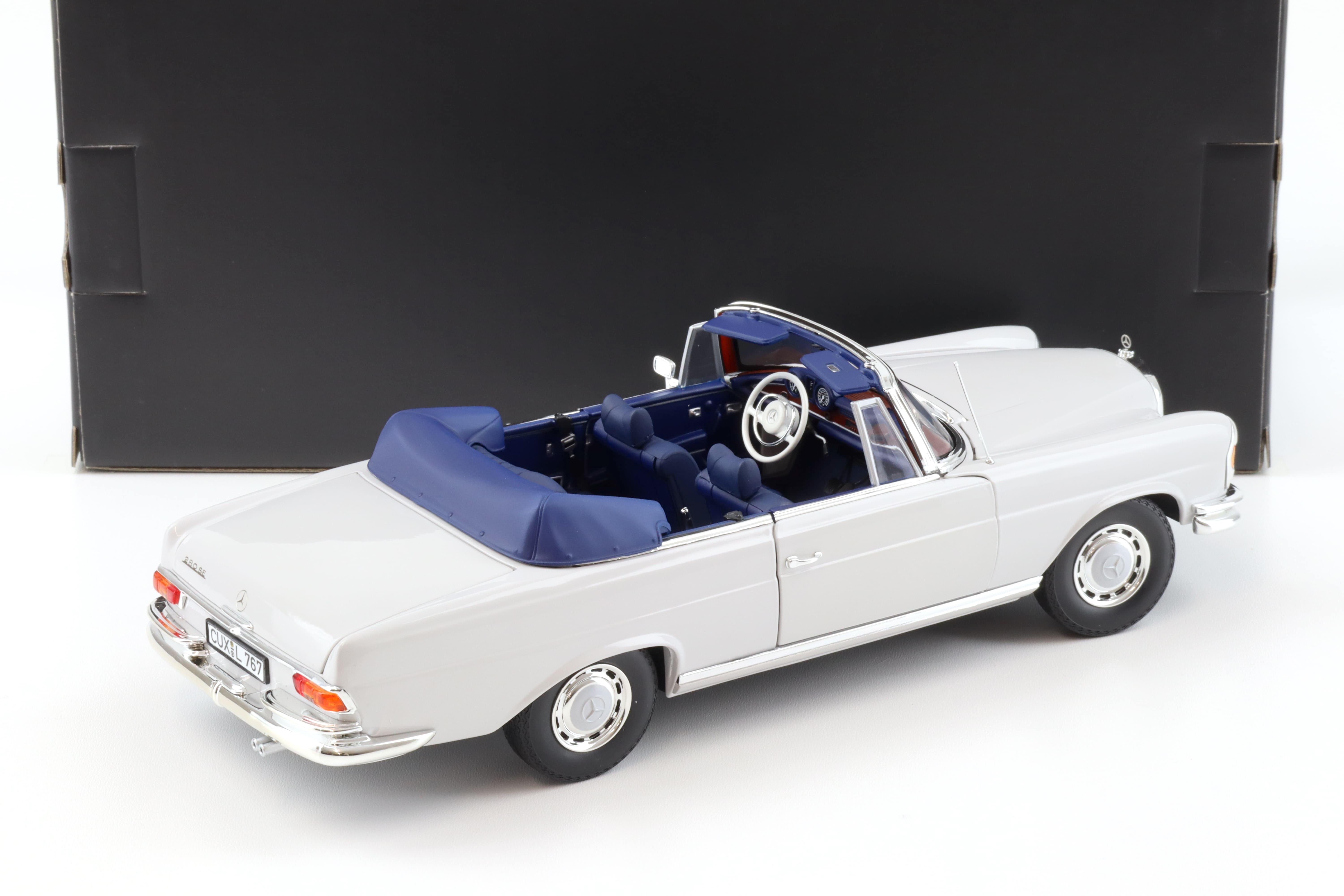 1:18 Norev Mercedes 280 SE Cabriolet 1968 light grey