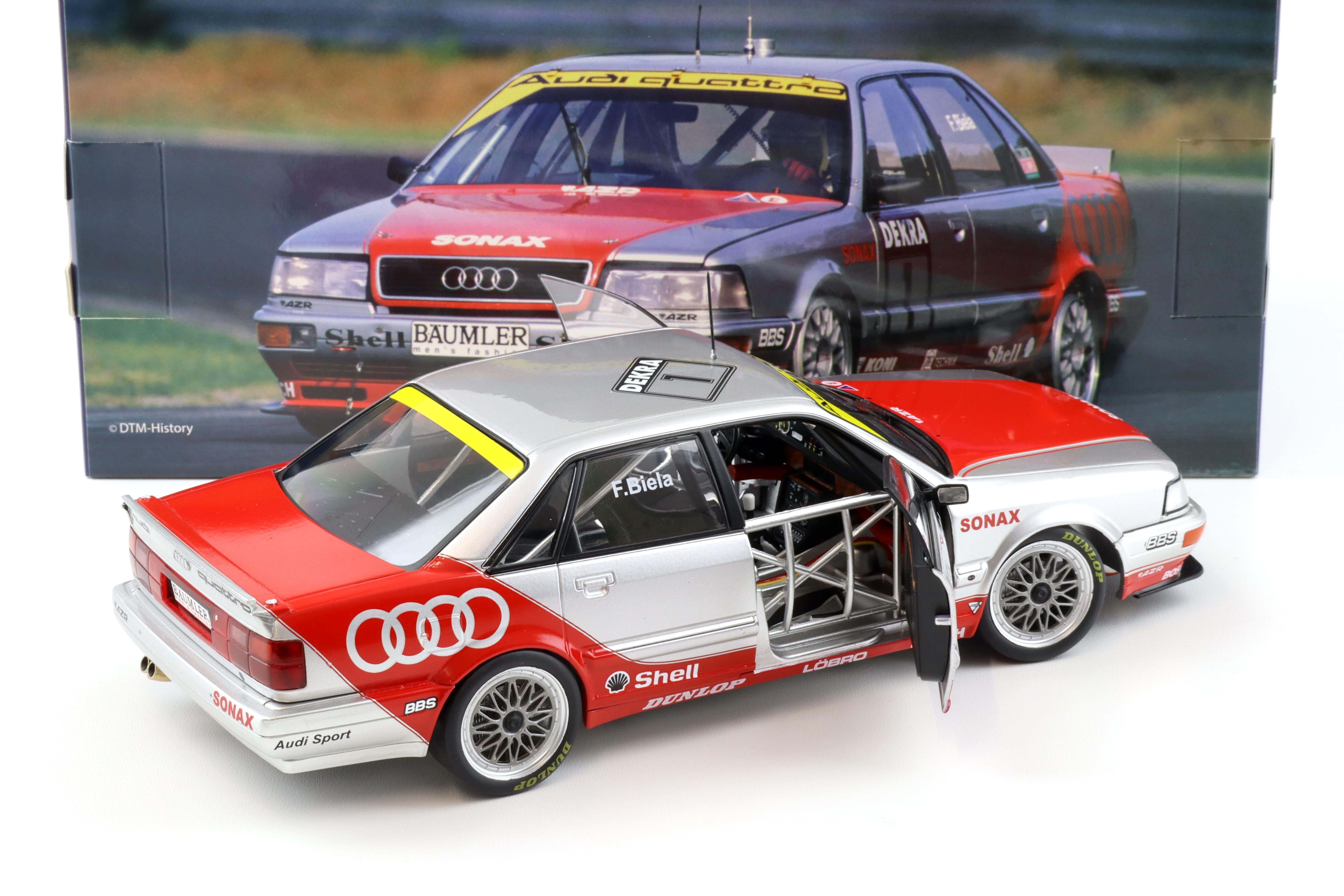 1:18 WERK83 Audi V8 Quattro DTM 1992 #1 Frank Biela silver