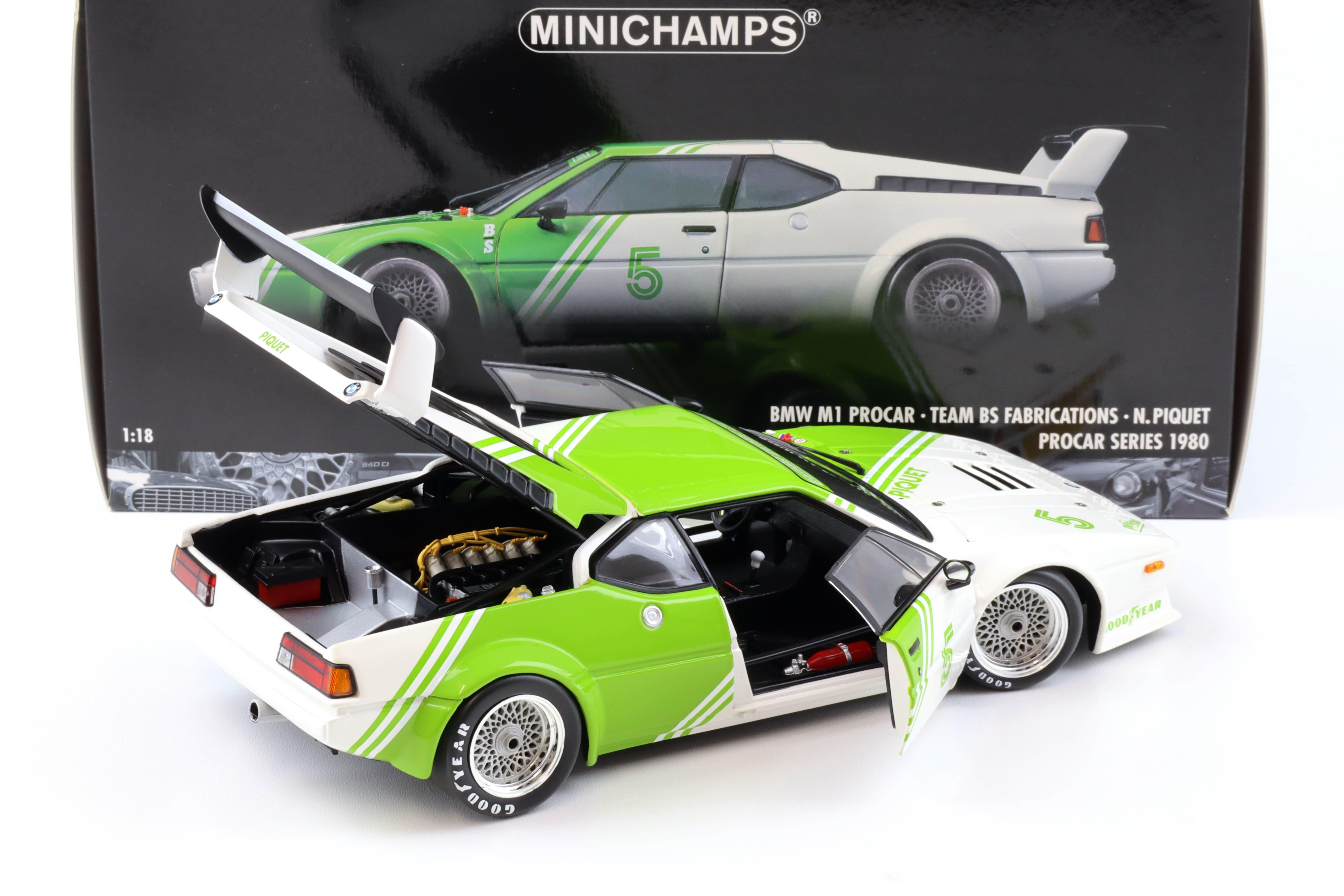 1:18 Minichamps BMW M1 Procar Team BS Fabrications #5 Piquet Procar Series 1980