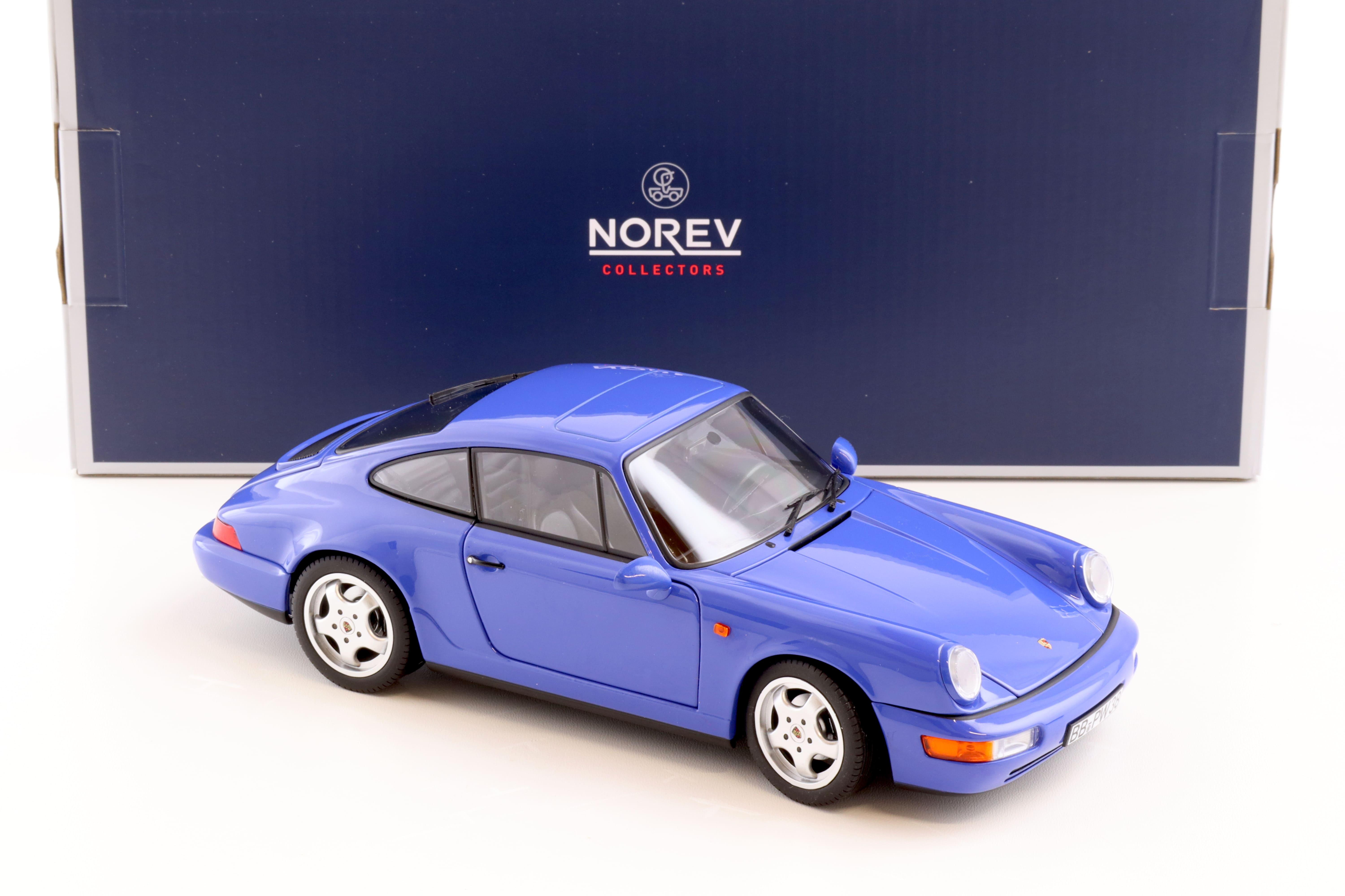 1:18 Norev Porsche 911 (964) Carrera 4 Coupe 1990 Maritim blue - Limited 504 pcs.