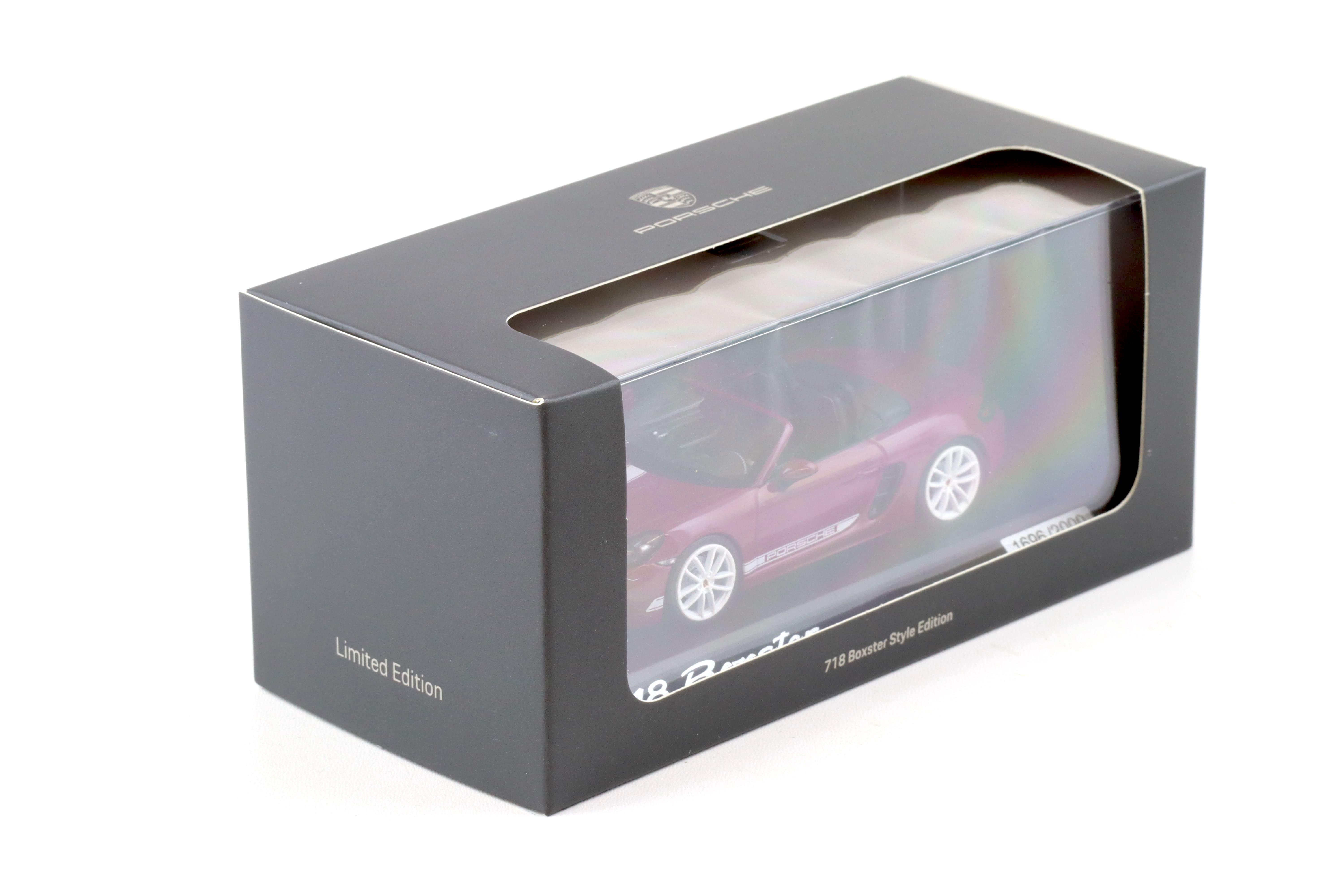 1:43 Minichamps Porsche 718 Boxster 982 Style Edition Rubystone red WAP DEALER