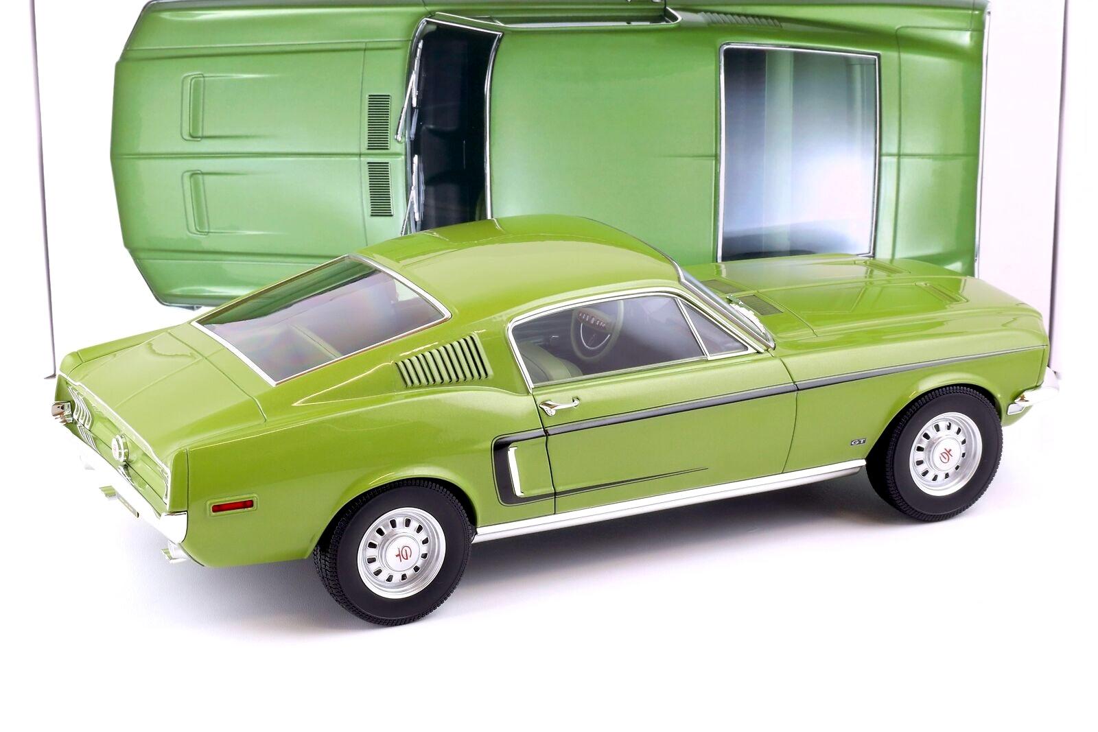 1:12 Norev Ford Mustang Fastback GT Coupe 1968 light green metallic 122704