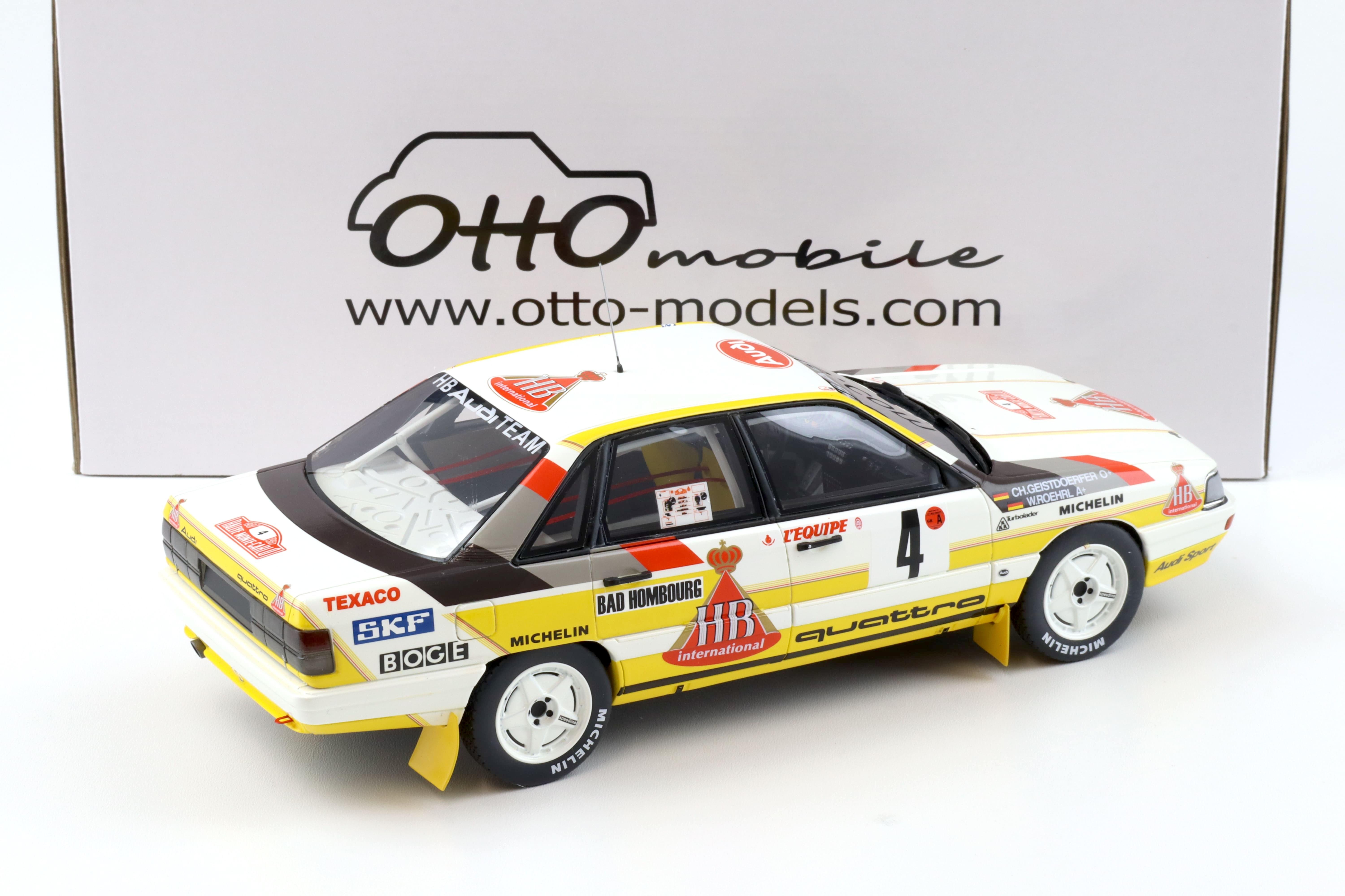 1:18 OTTO mobile OT439 Audi 200 Quattro Rallye Monte Carlo 1987 Röhrl/ Geistdörfer