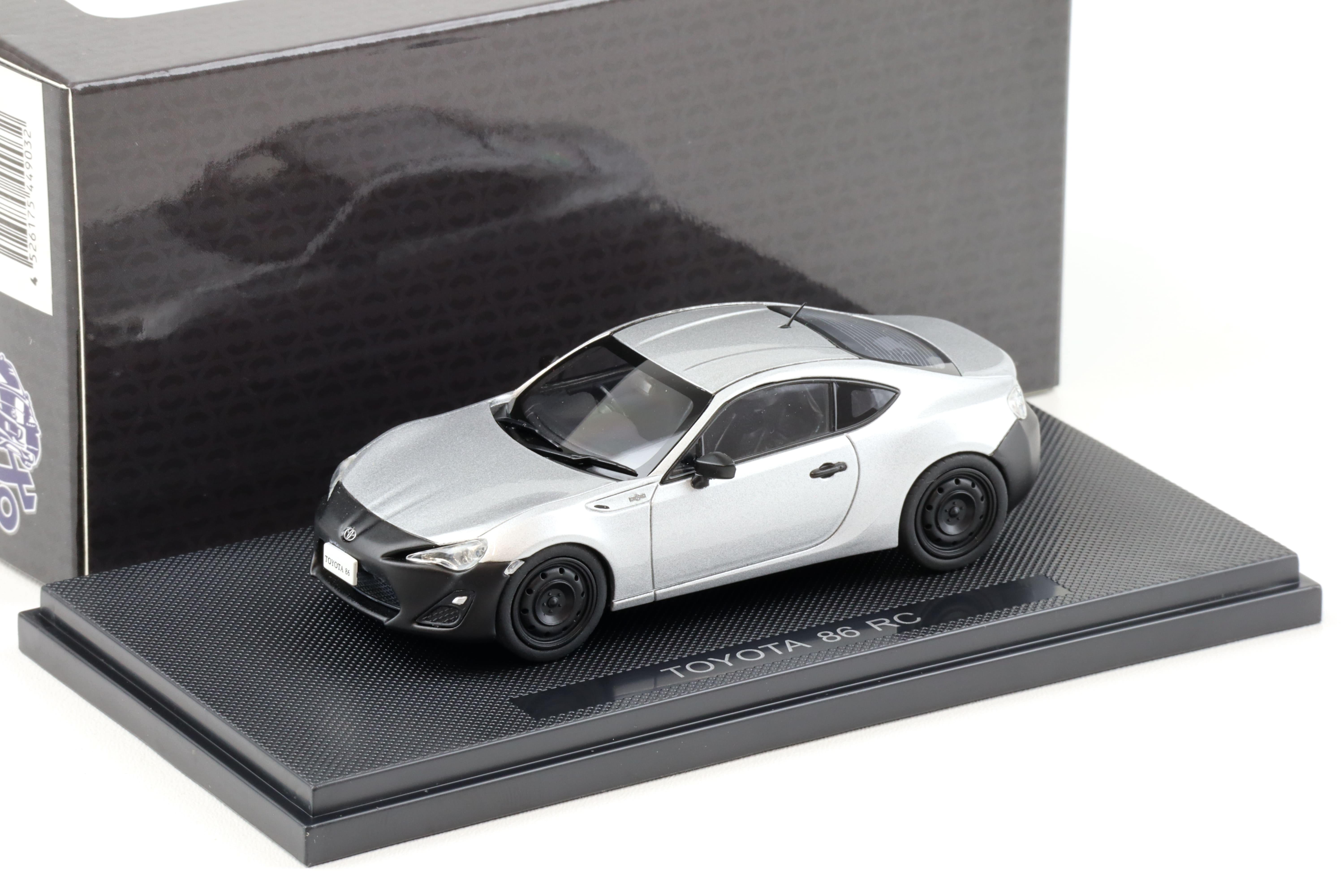 1:43 Ebbro Toyota 86 RC Coupe Sterling silver metallic/ black