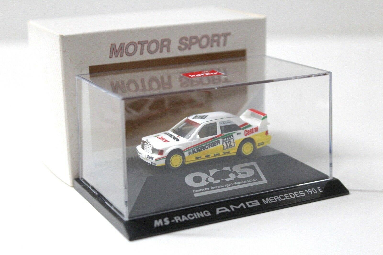 1:87 Herpa AMG Mercedes 190E MS-Race Kärcher #12 Ommen