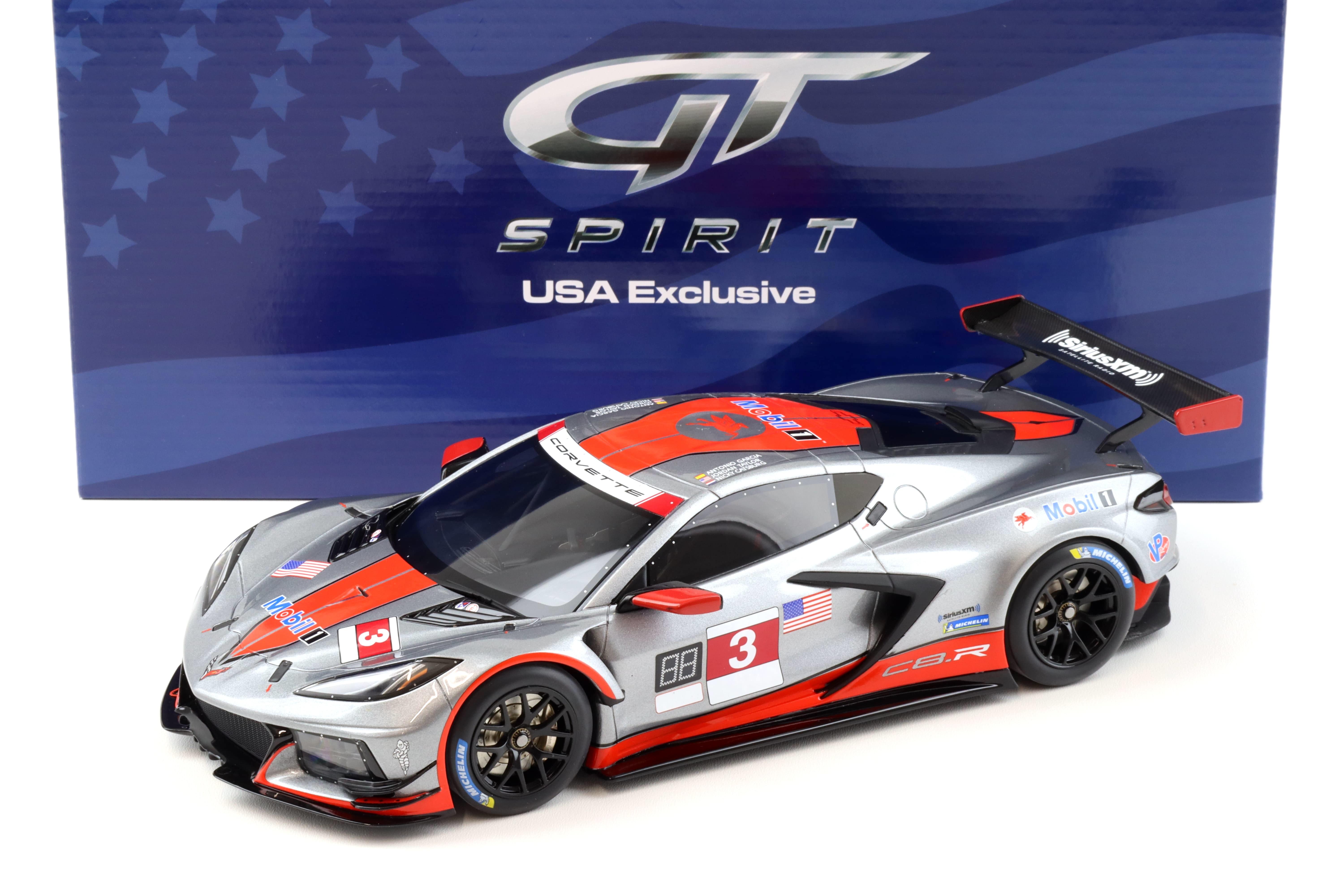 1:18 GT Spirit ACME US055 Chevrolet Corvette C8.R #3 Sebring 12h grey 2021