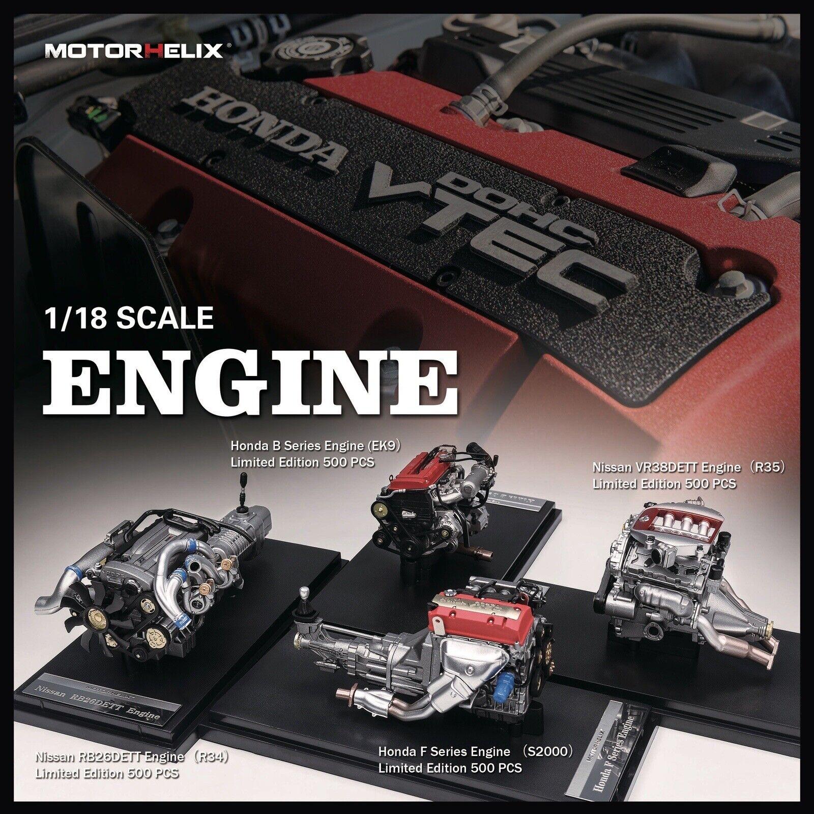 1:18 Motorhelix Zubehör Nissan GT-R (R35) VR38DETT Motor Engine