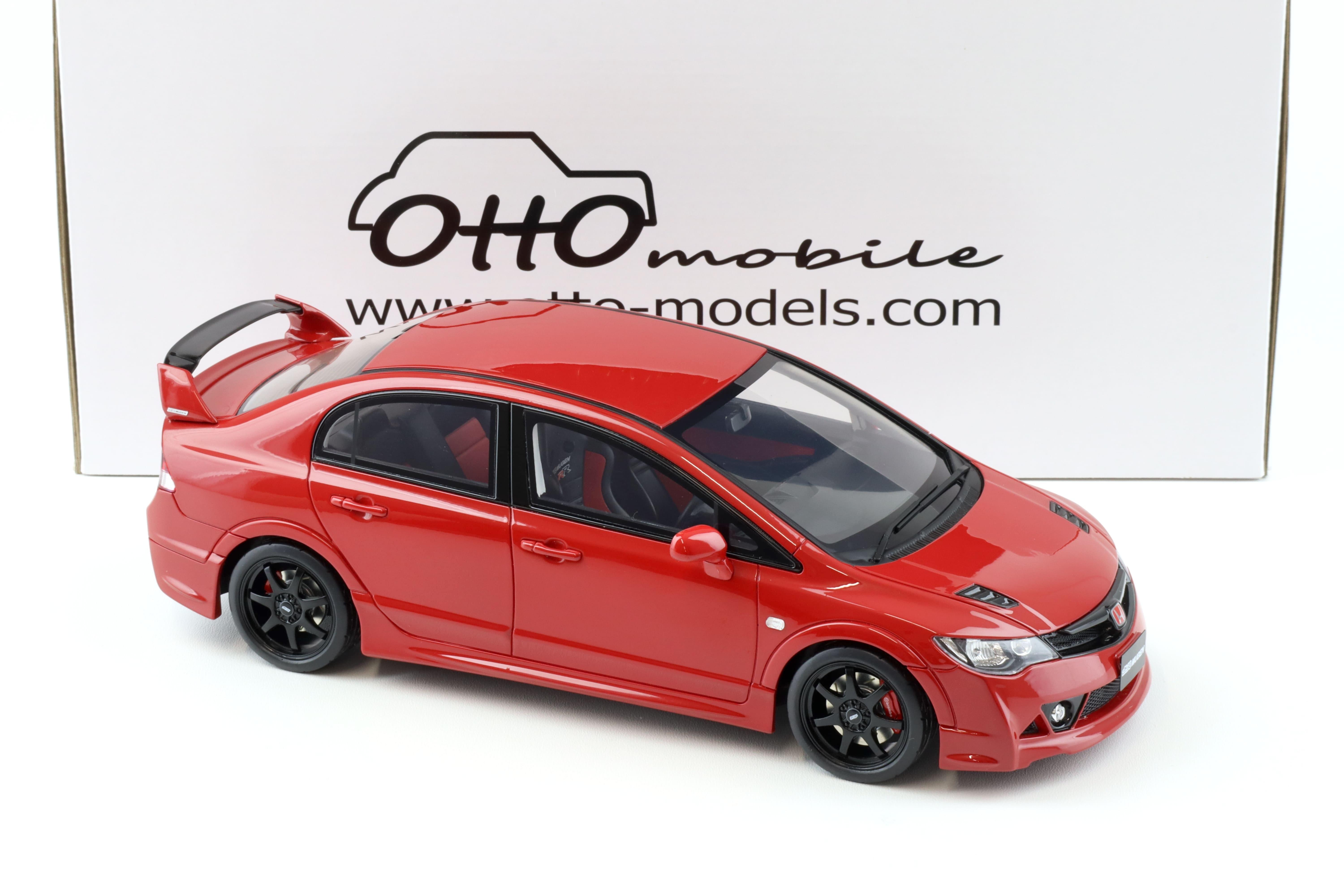 1:18 OTTO mobile OT1019 Honda Civic Mugen RR FD2 Milano red 2008