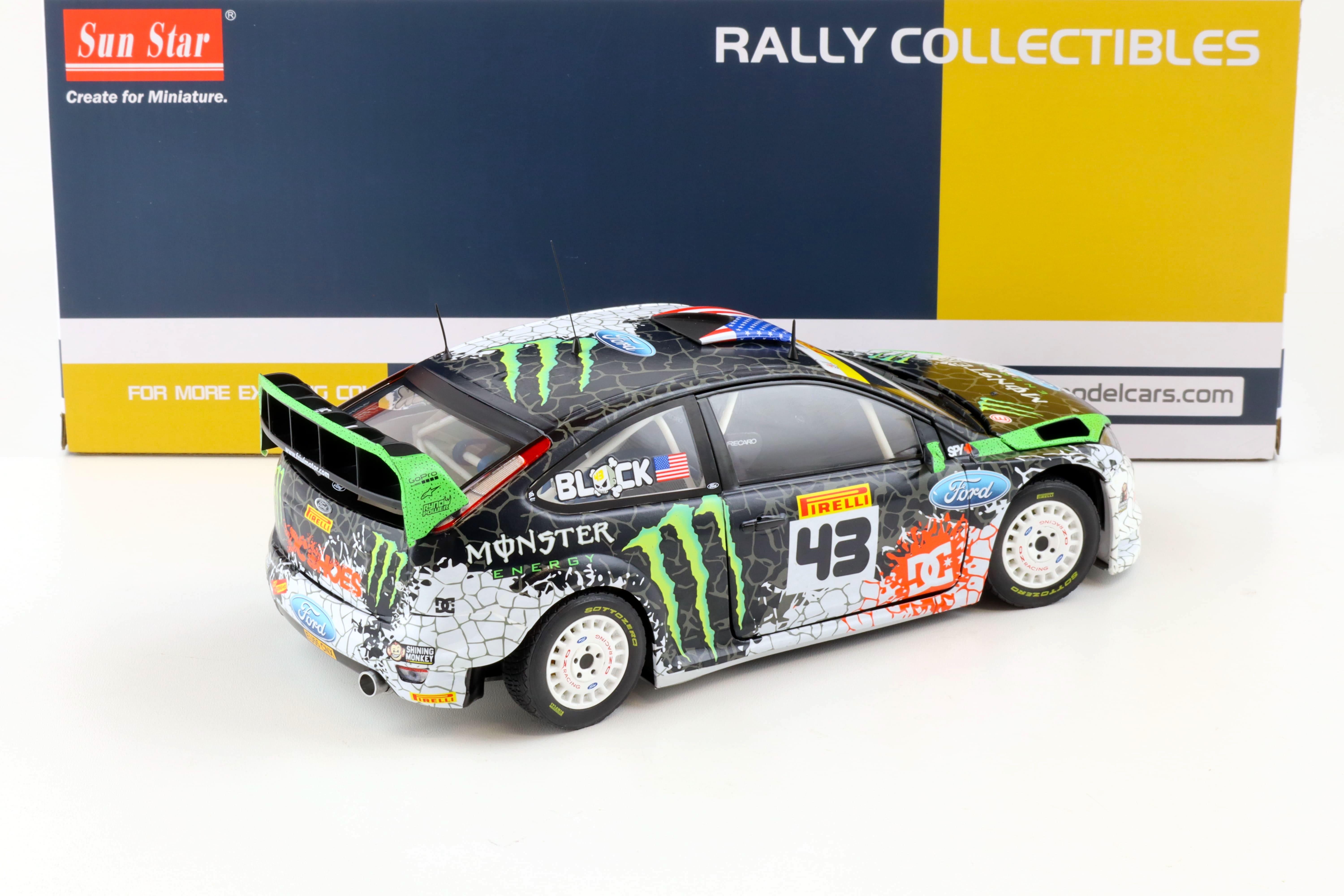 1:18 Sun Star 2012 Ford Focus RS WRC Ken Block #43 St.Petersburg Russia 