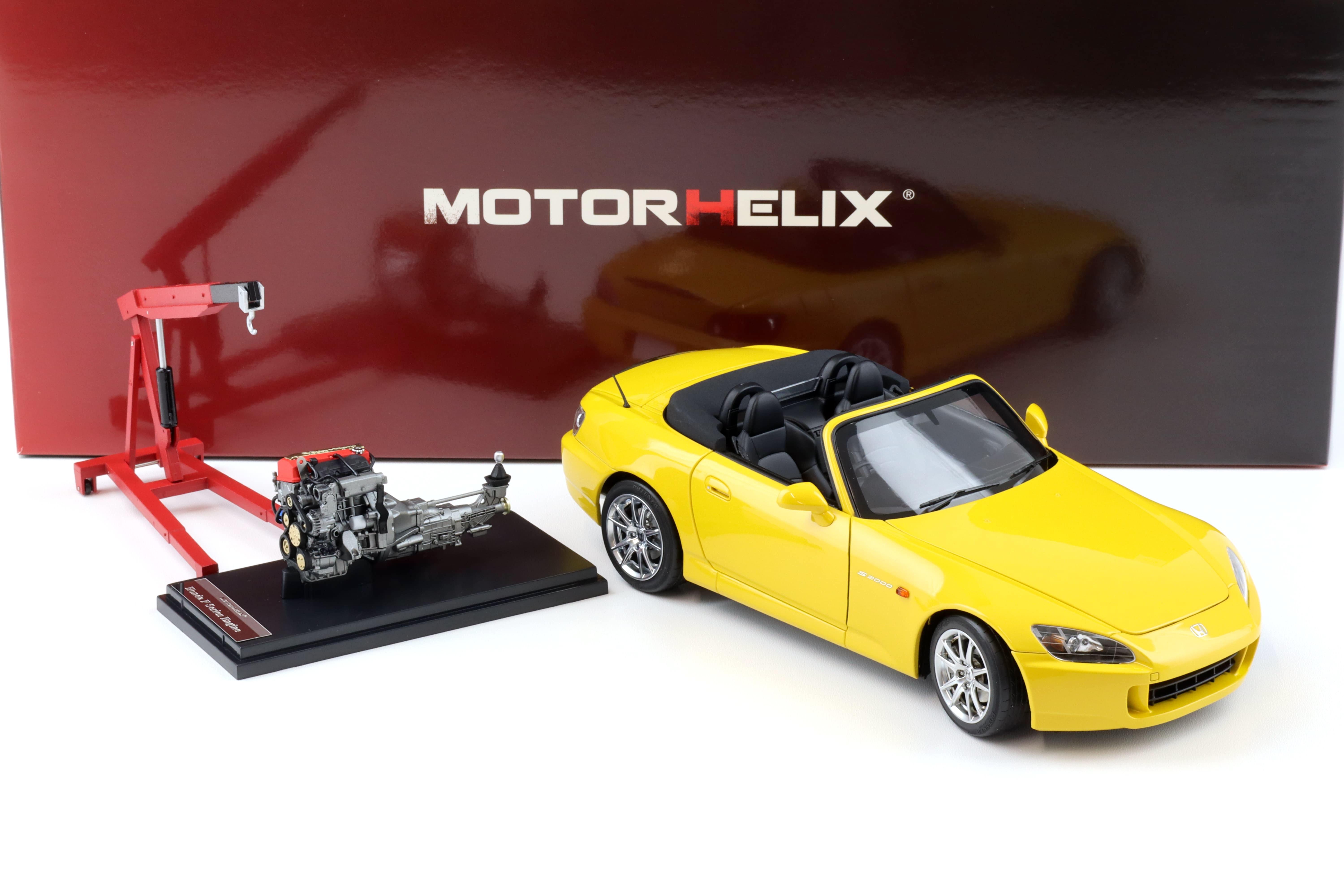 1:18 Motorhelix Honda S2000 (AP2) Indy yellow pearl + engine Diecast M85103