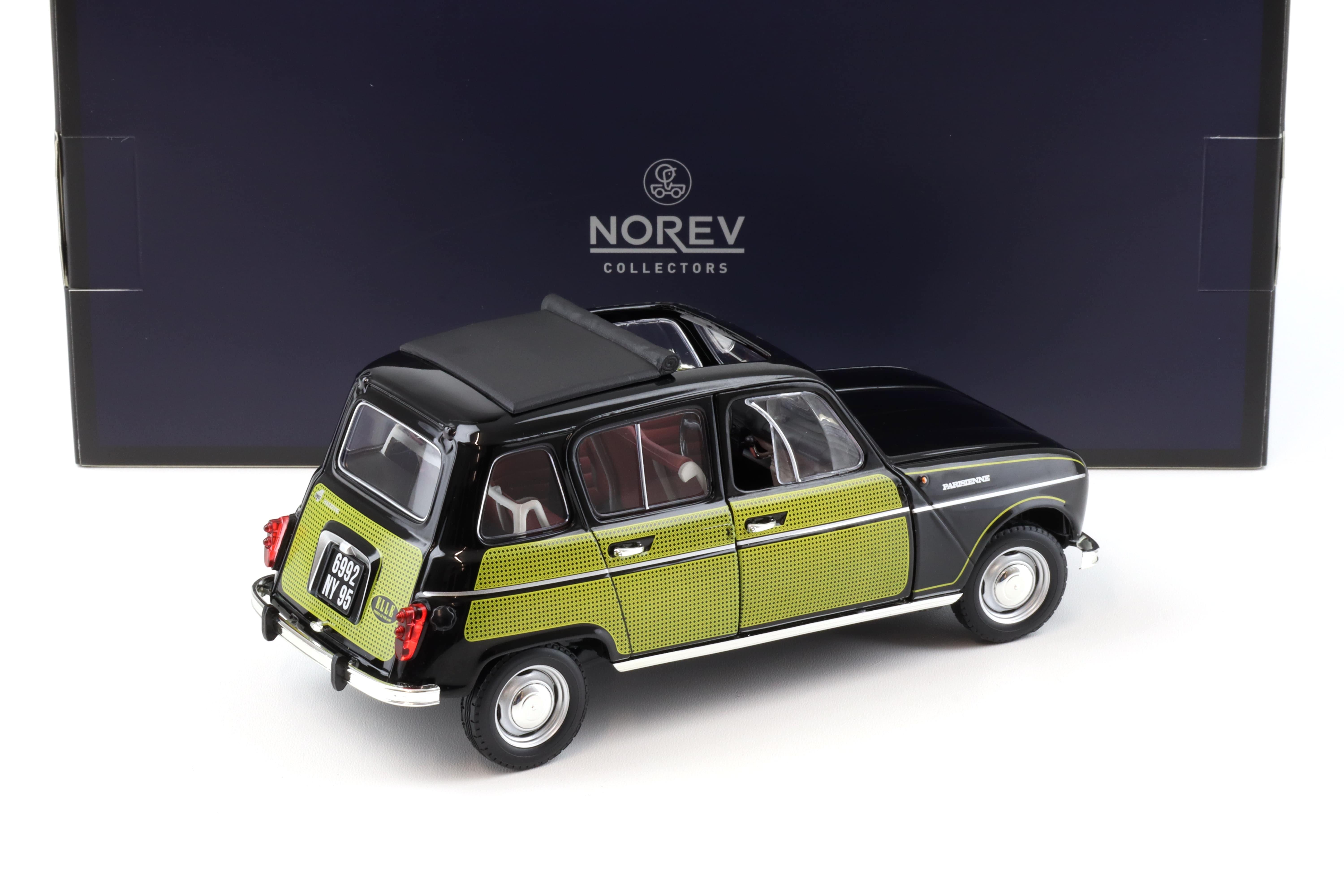 1:18 Norev Renault 4 Parisienne 1963 black / yellow - Limited 200 pcs.