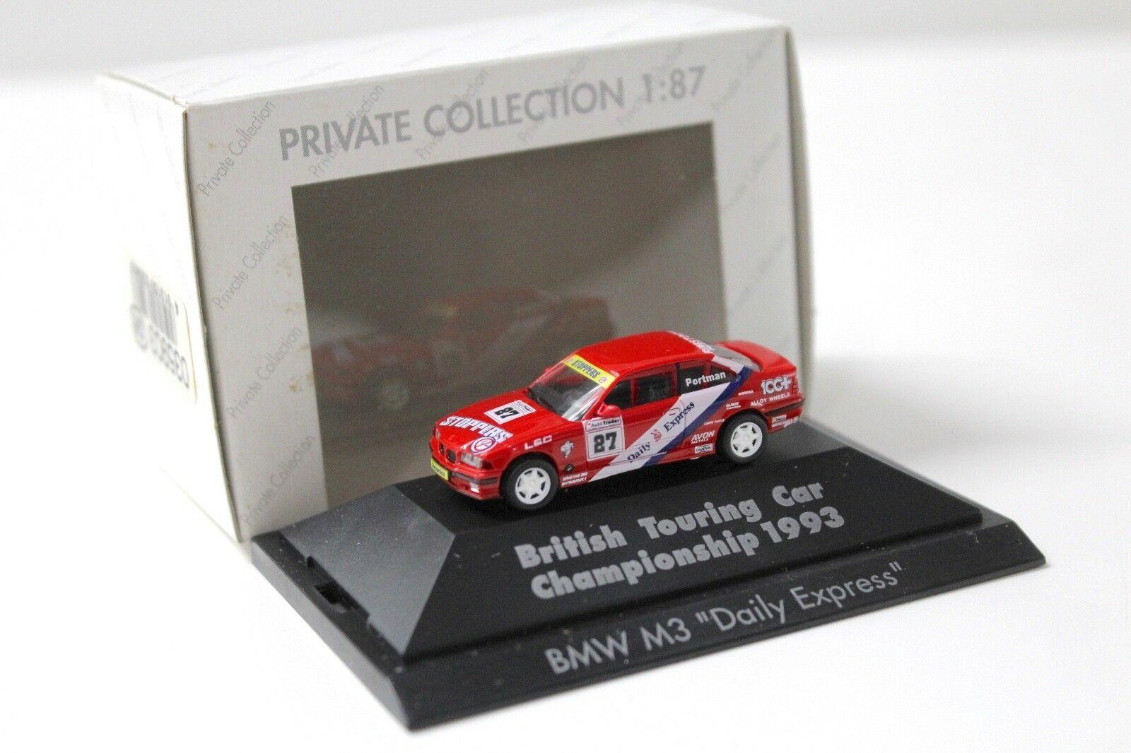 1:87 Herpa BMW M3 E36 DAILY EXPRESS British Touring #27 red
