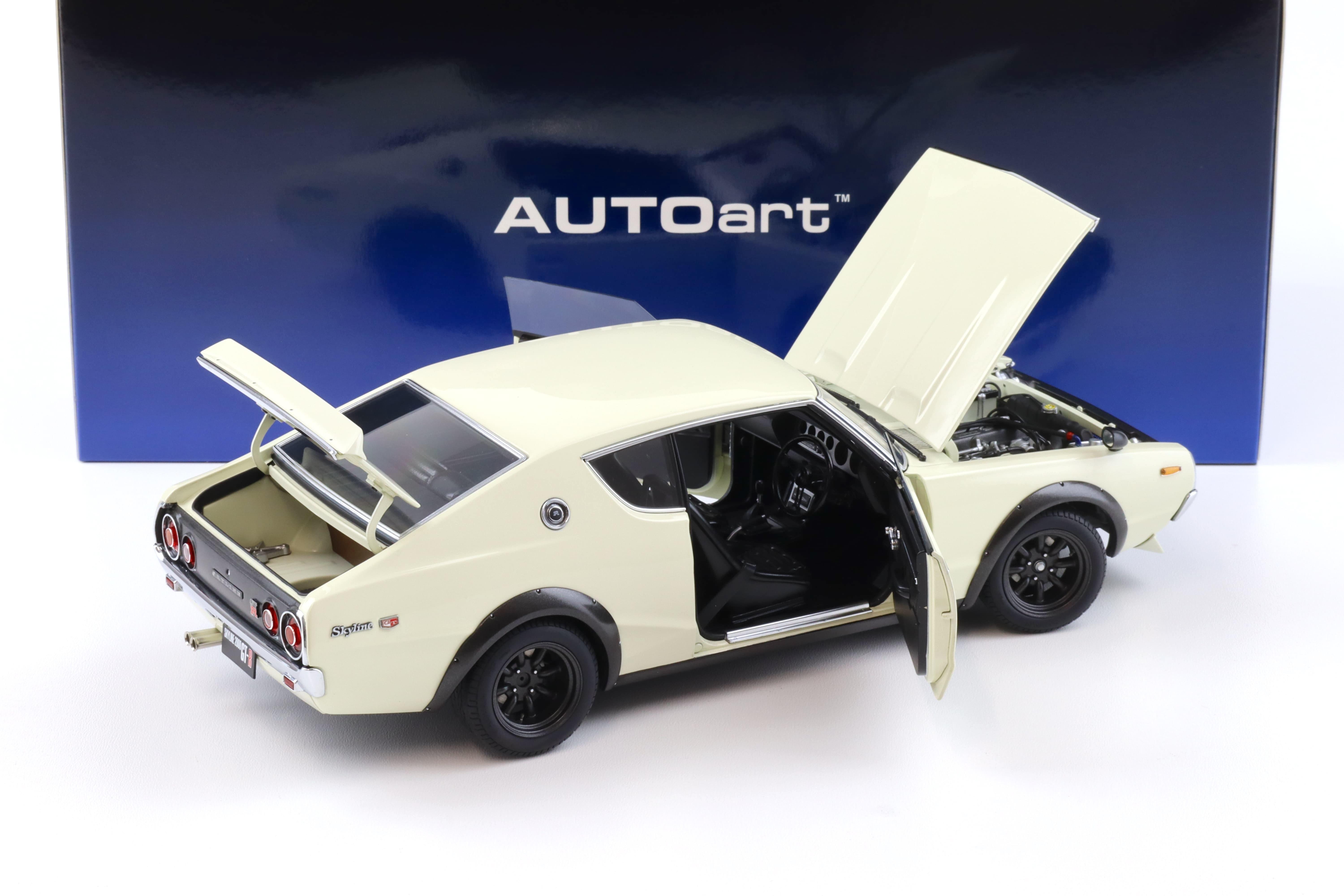 1:18 AUTOart Nissan Skyline 2000 GT-R (KPGC110) Tuned Version white 77467