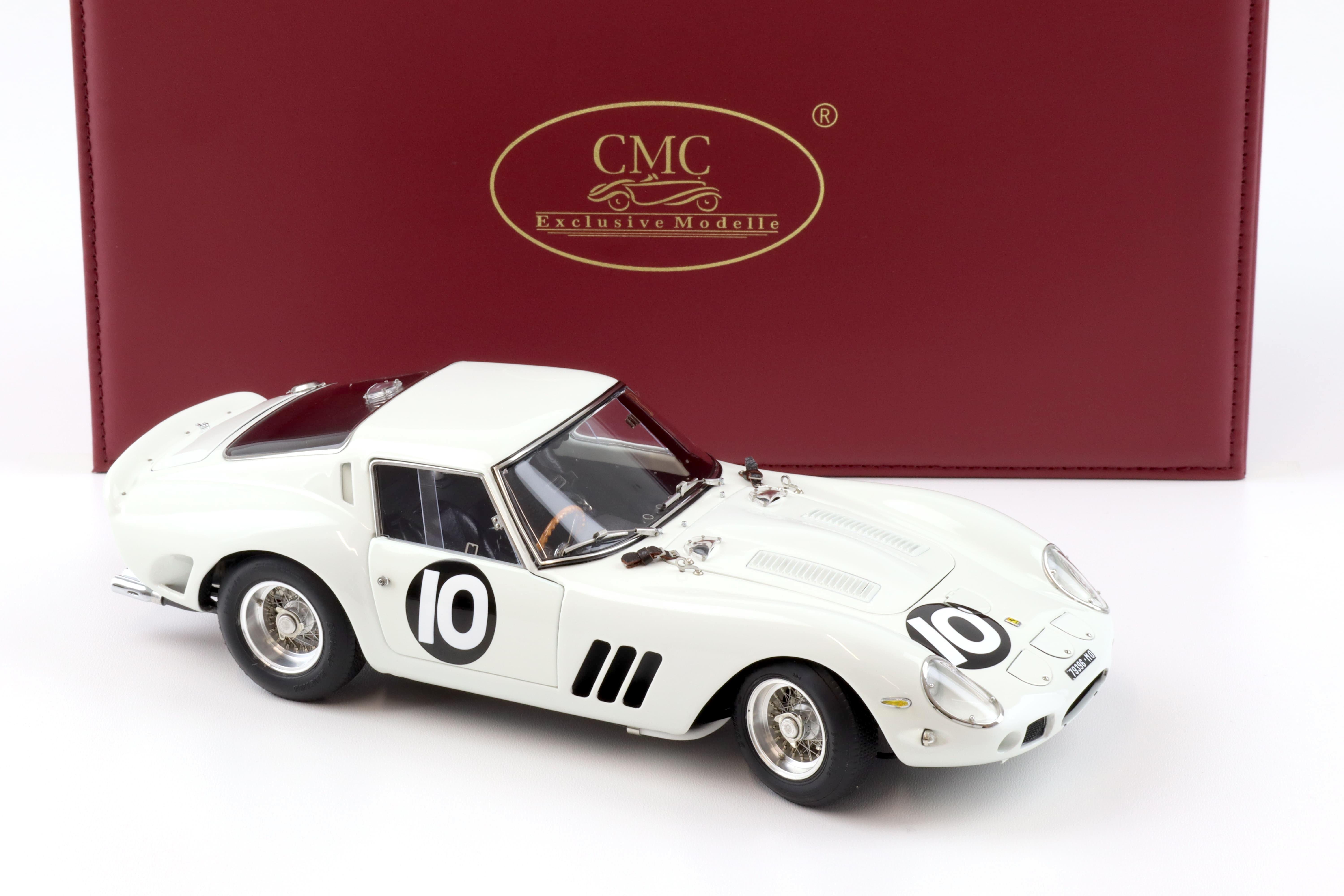 1:18 CMC Ferrari 250 GTO Tourist Trophy Goodwood 1962 Graham Hill #10 white M-251