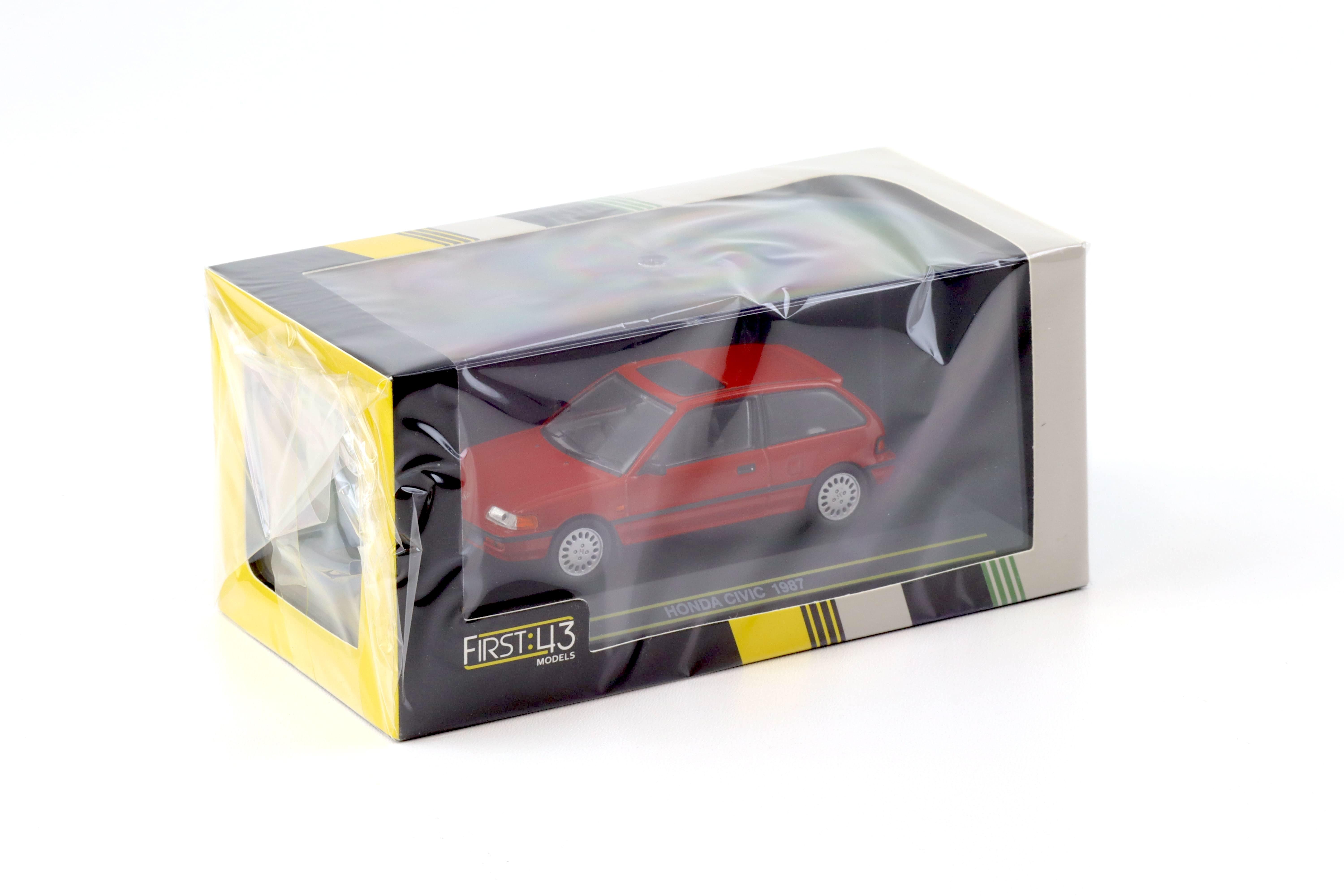 1:43 First43 Honda Civic 1987 red