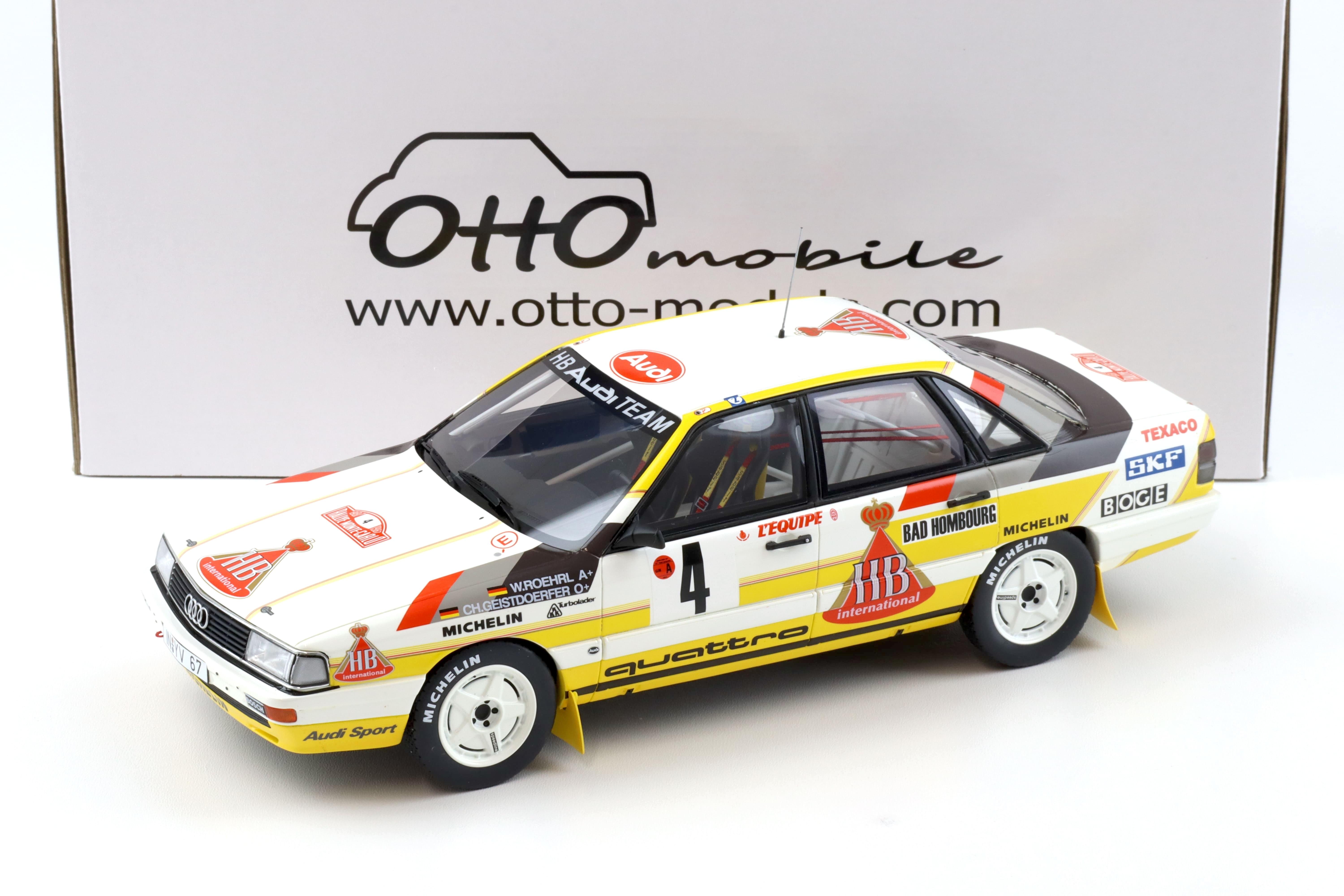 1:18 OTTO mobile OT439 Audi 200 Quattro Rallye Monte Carlo 1987 Röhrl/ Geistdörfer