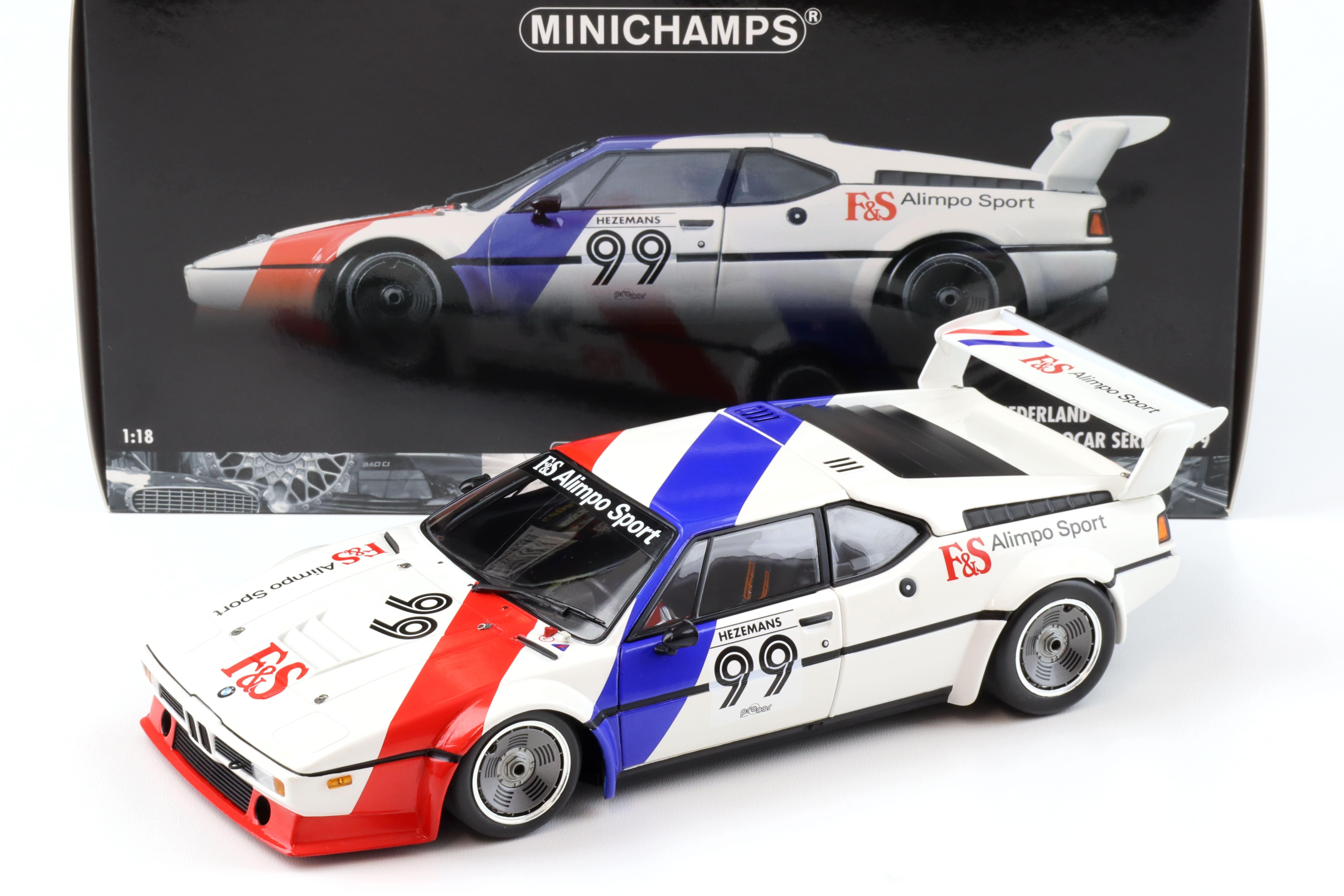 1:18 Minichamps BMW M1 Procar BMW Nederland #99 T.Hezemans Procar Series 1979