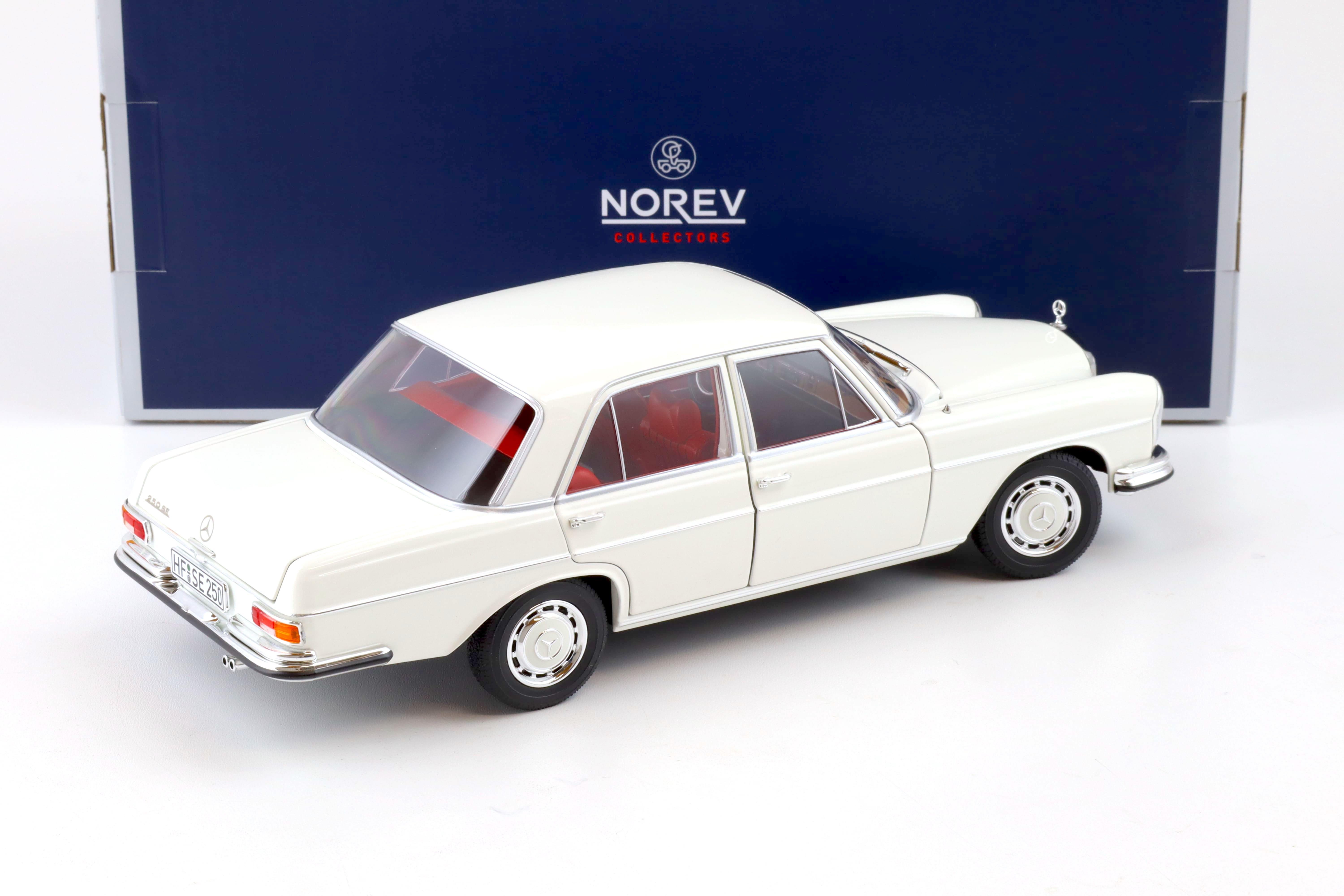 1:18 Norev Mercedes 250 SE W108 Limousine 1967 white (DB050) - Limited 1000 pcs.