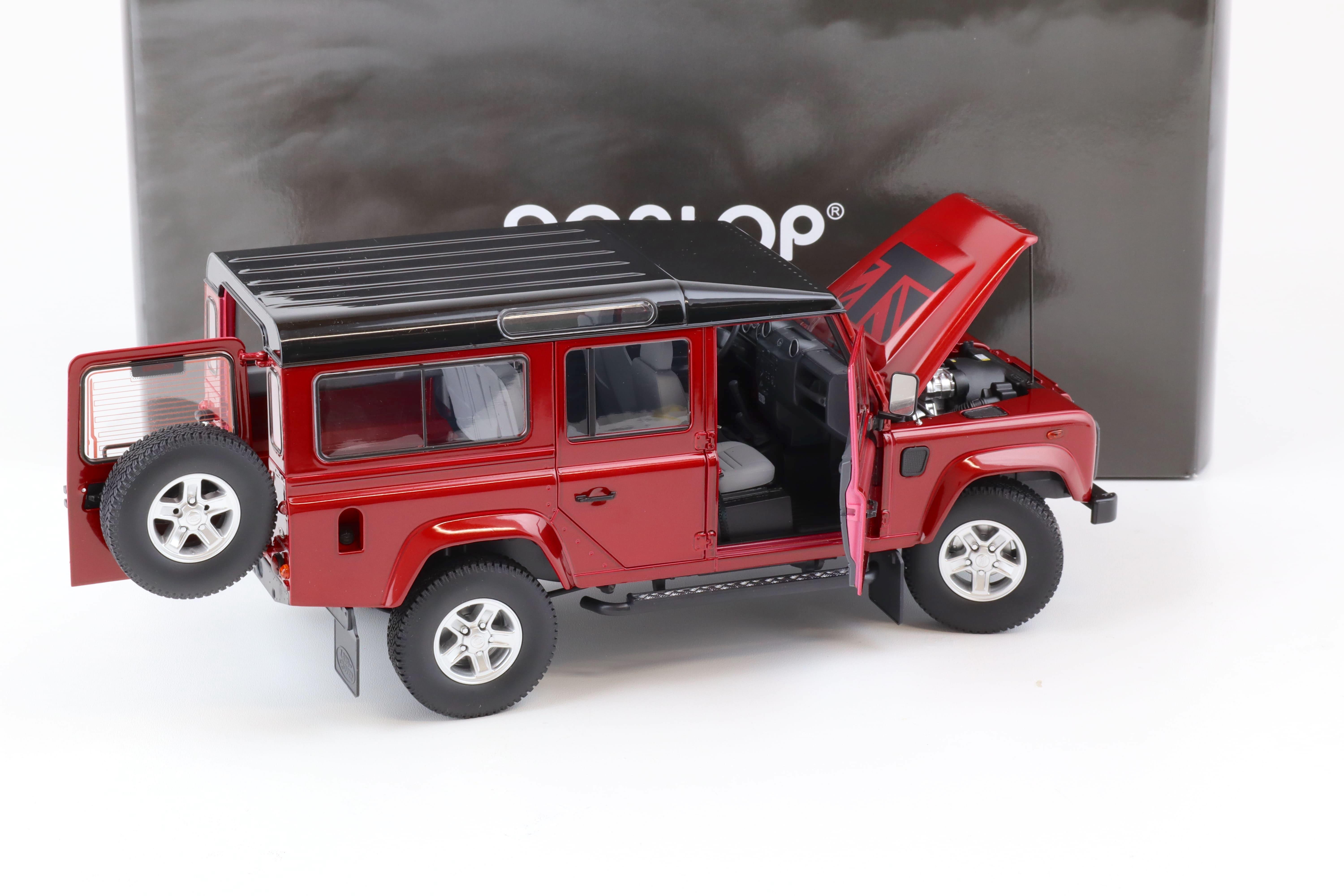 1:18 Dorlop Century Land Rover Defender 110 LHD firenze red metallic