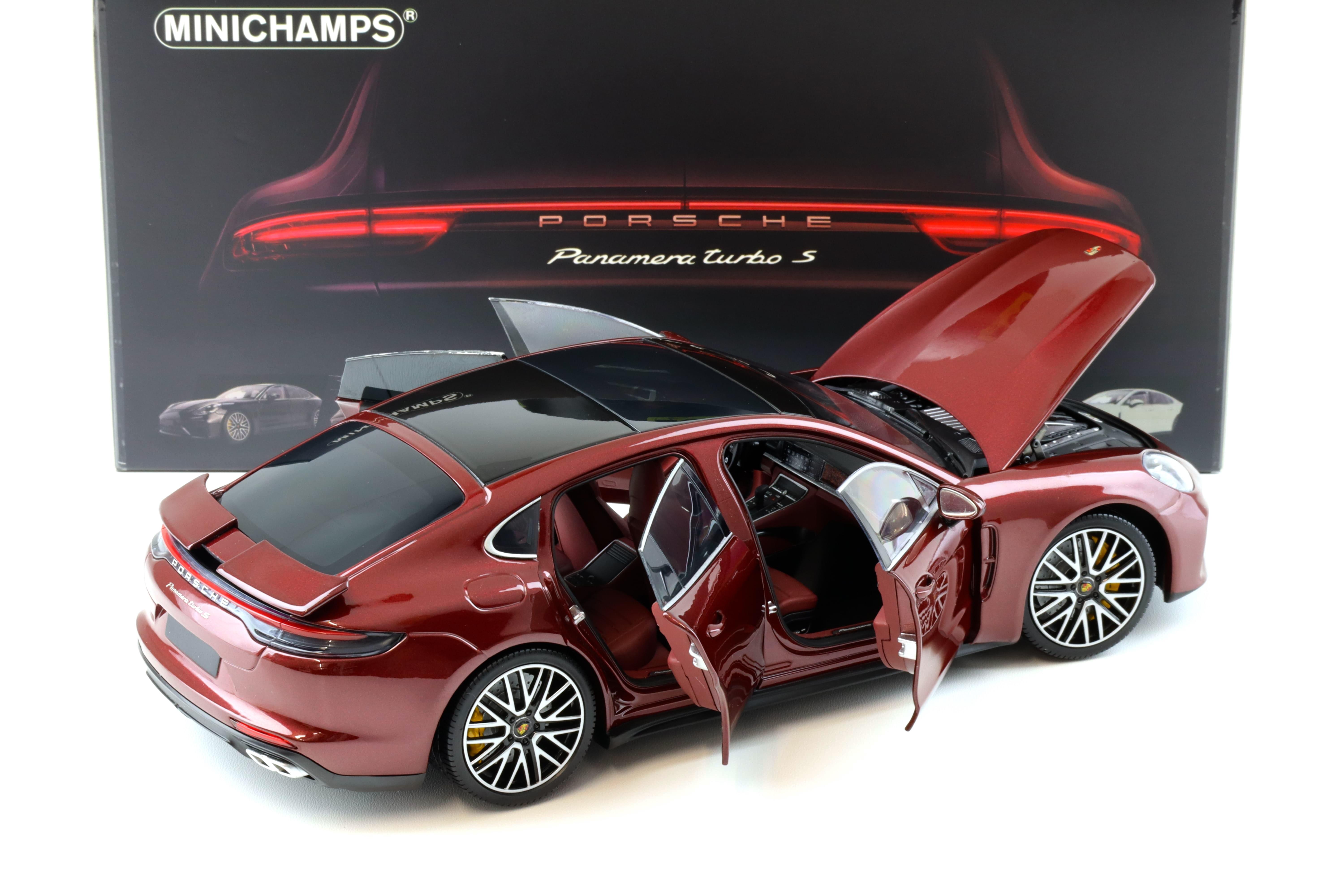 1:18 Minichamps Porsche Panamera Turbo S 2020 dark red metallic