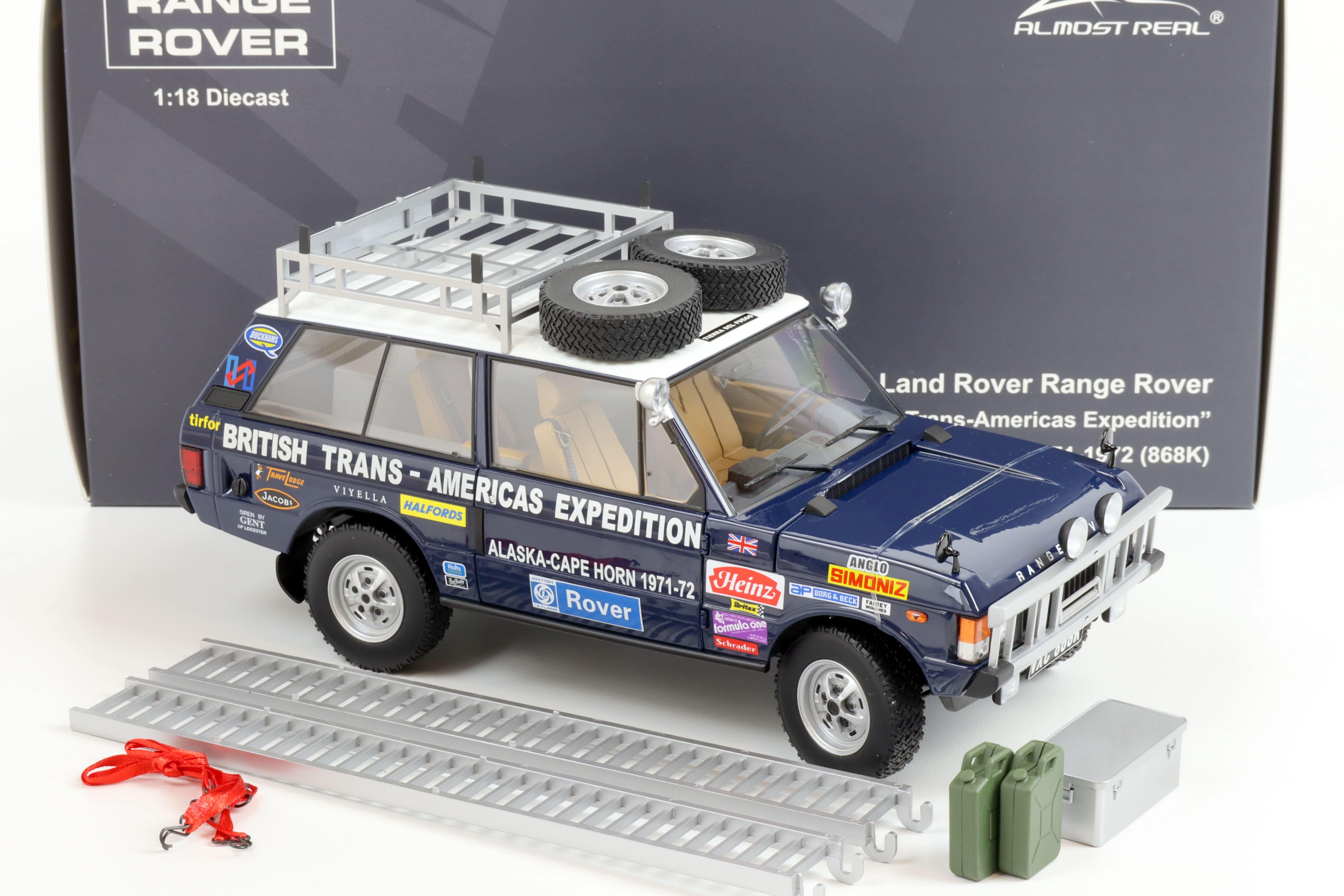 1:18 Almost Real Land Rover Range Rover Trans-Americans Expedition 868K 1971-72