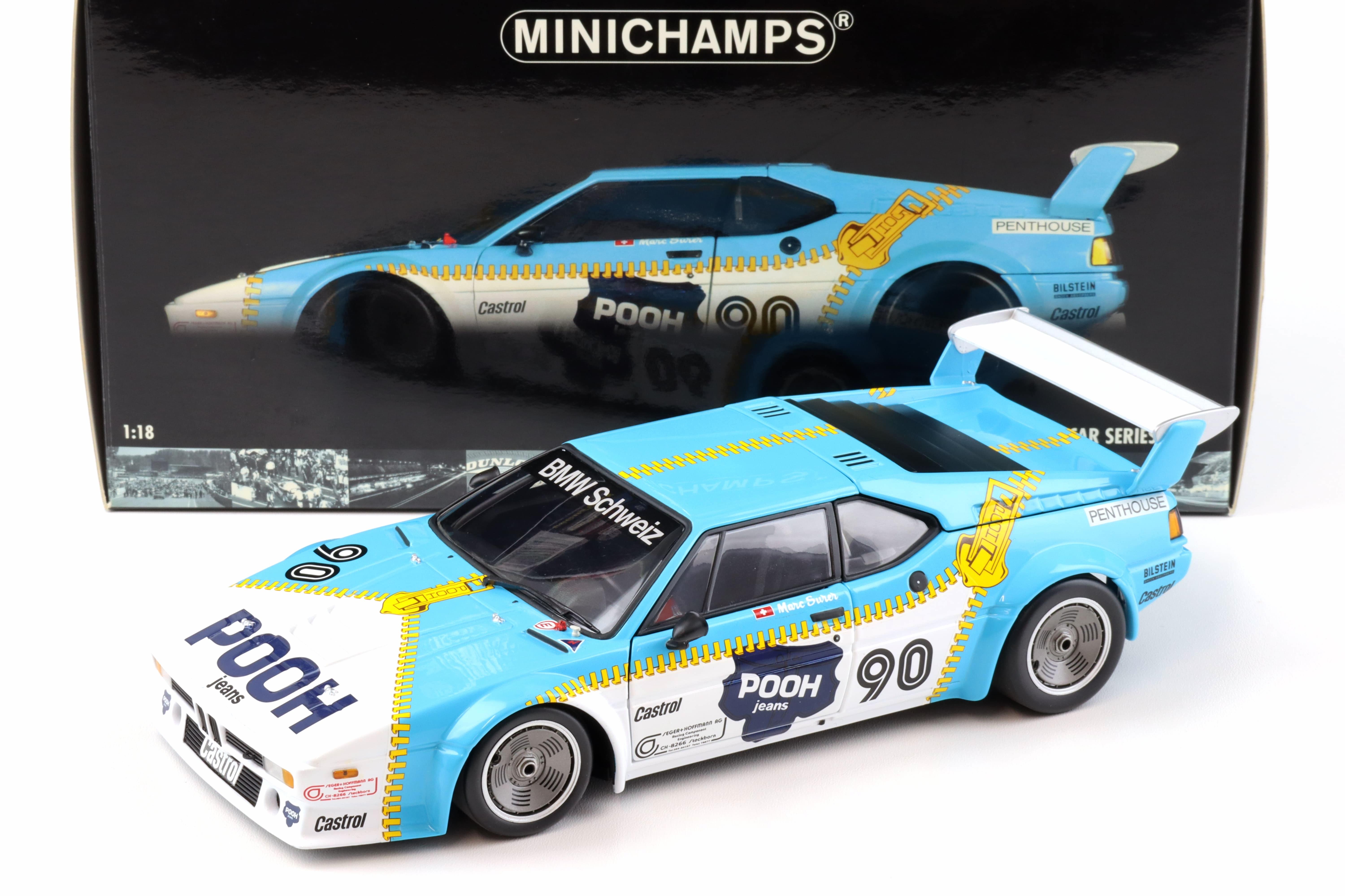 1:18 Minichamps BMW M1 Procar Pooh Jeans Marc Surer #90 Procar Series 1980