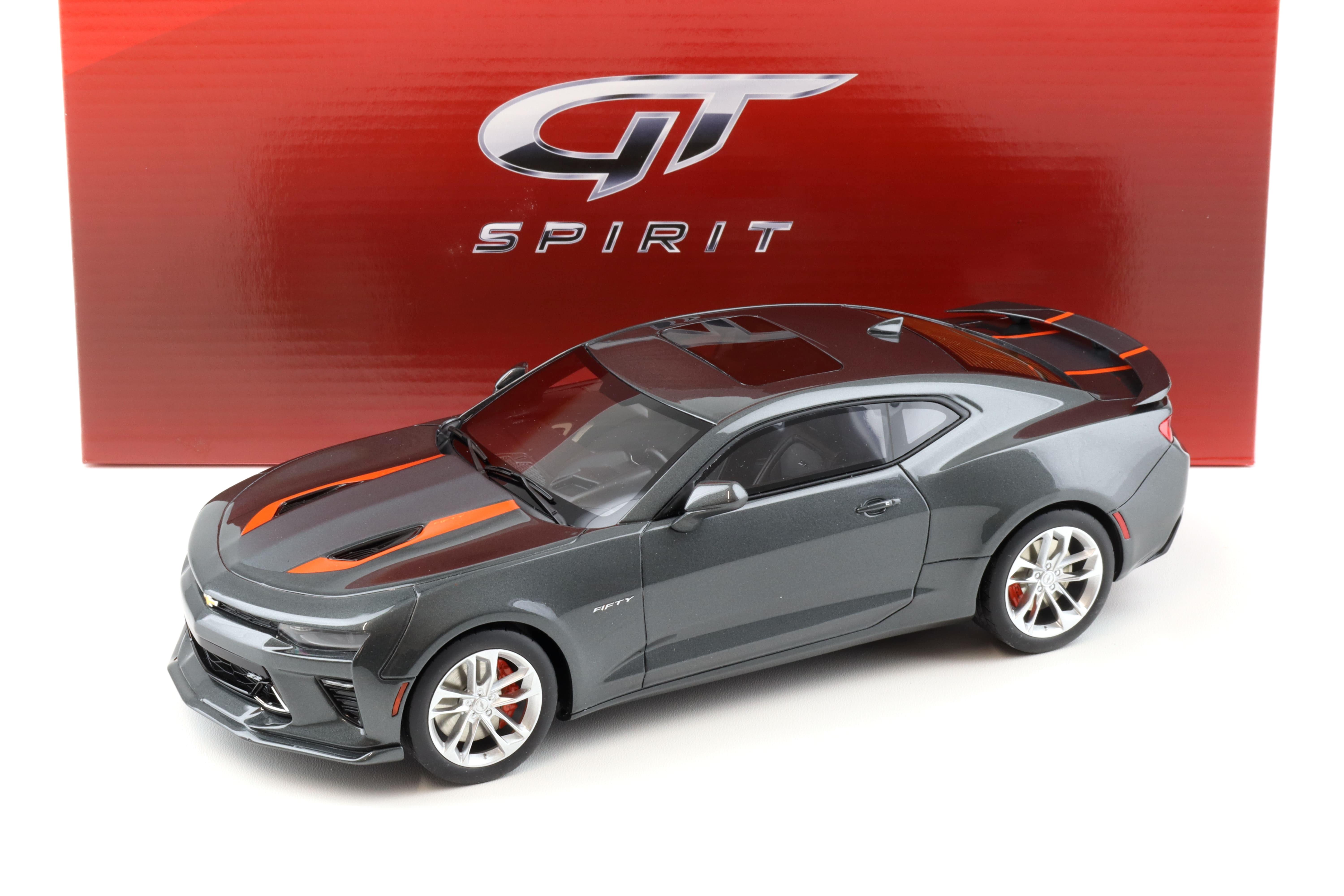 1:18 GT Spirit GT191 Chevrolet Camaro SS Coupe 50th Anniversary grey metallic/ orange