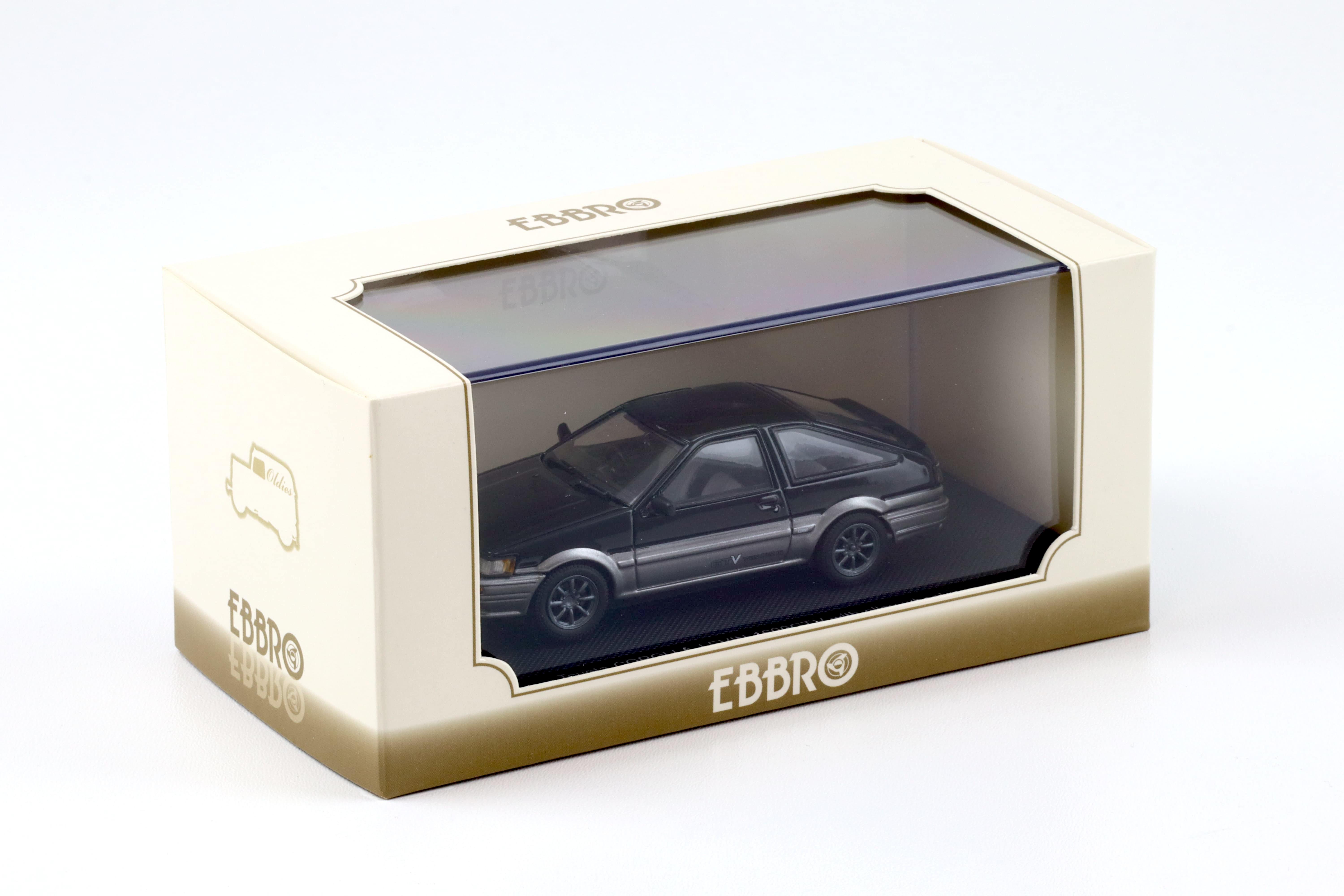 1:43 Ebbro Toyota Corolla Levin 1600 GTV with alloy wheel black/silver