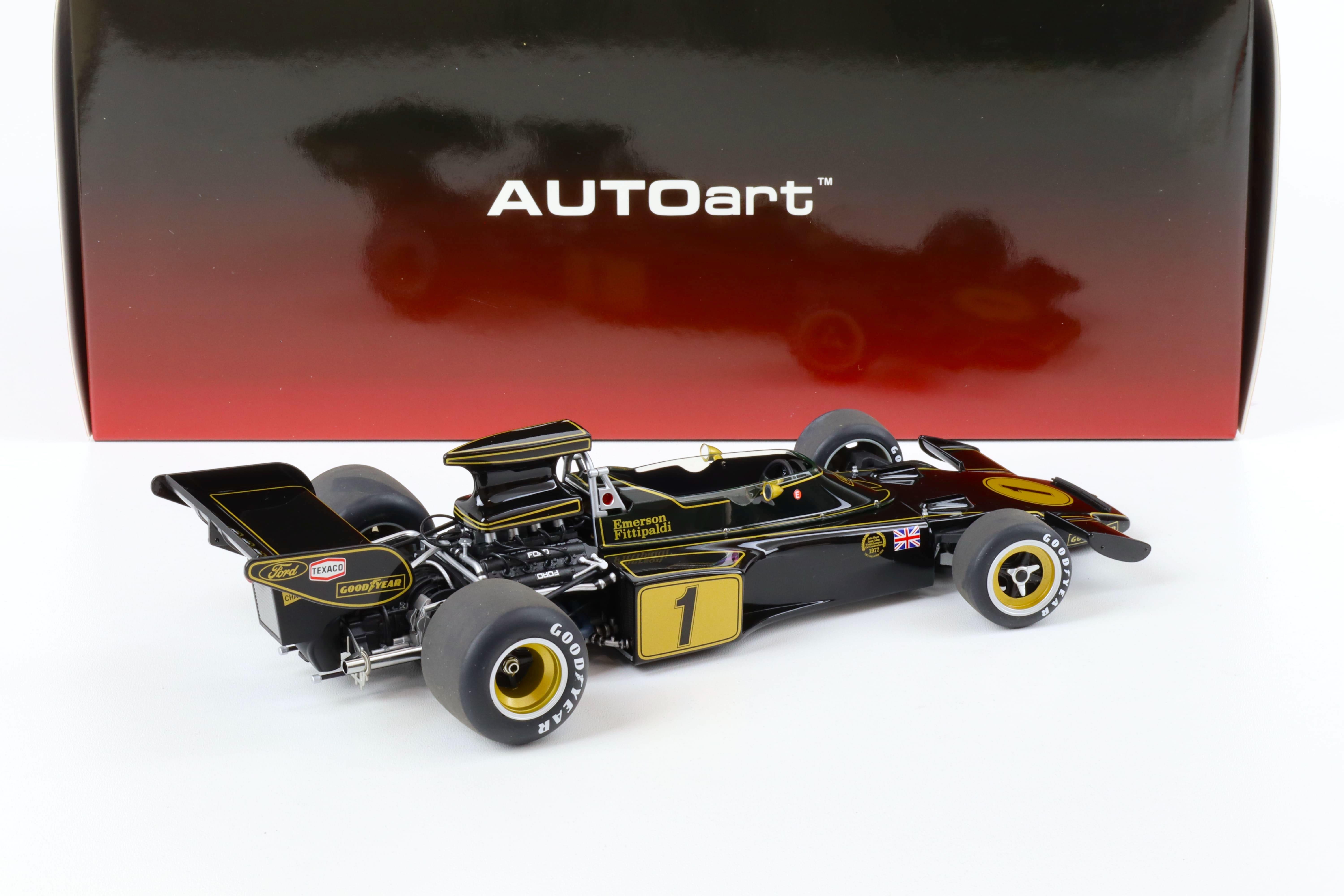 1:18 AUTOart Team Lotus Type 72E Grand Prix GP 1973 Emerson Fittipaldi #1