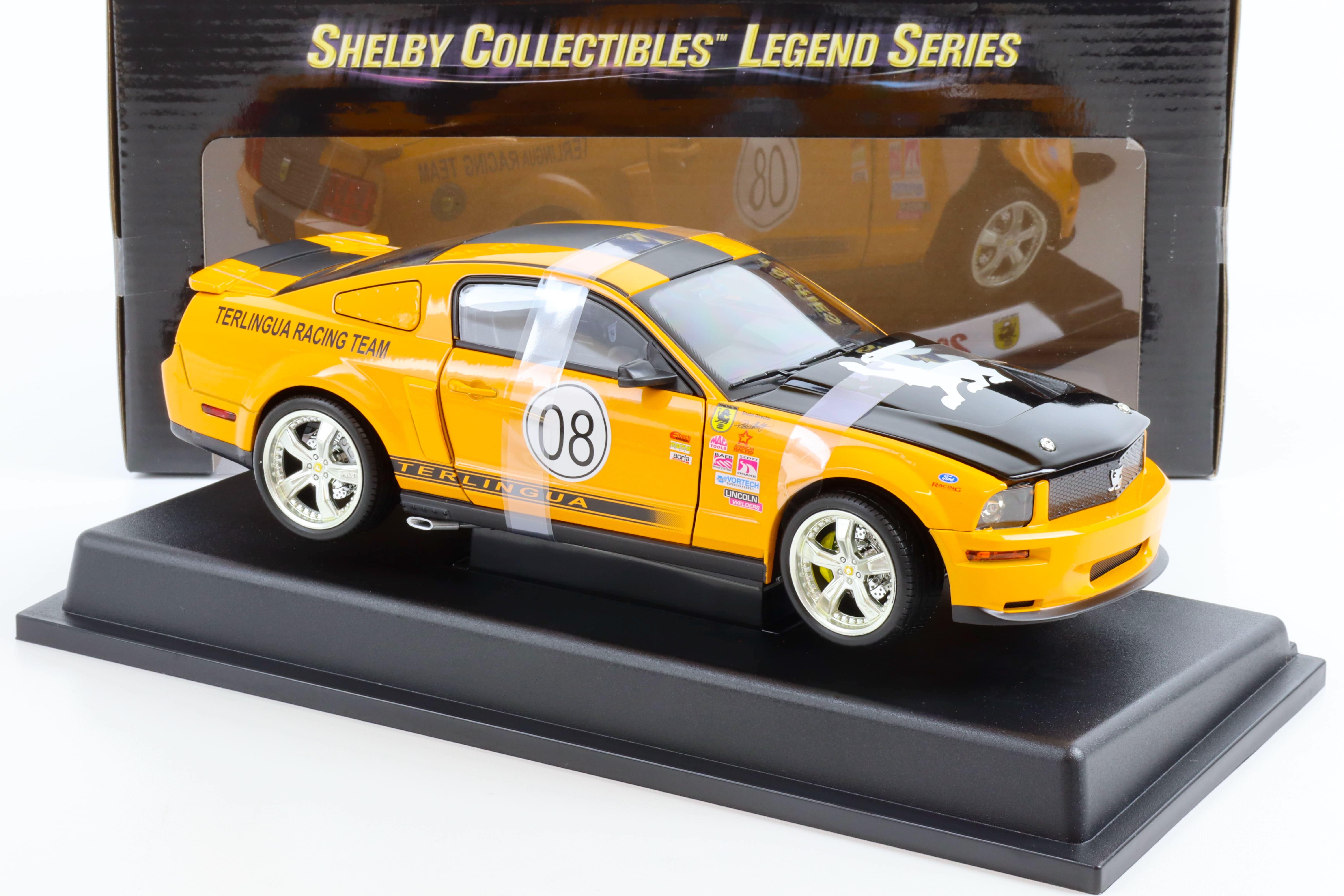1:18 Shelby Collectibles 2008 Shelby Mustang TERLINGUA #08 grabber orange/ black