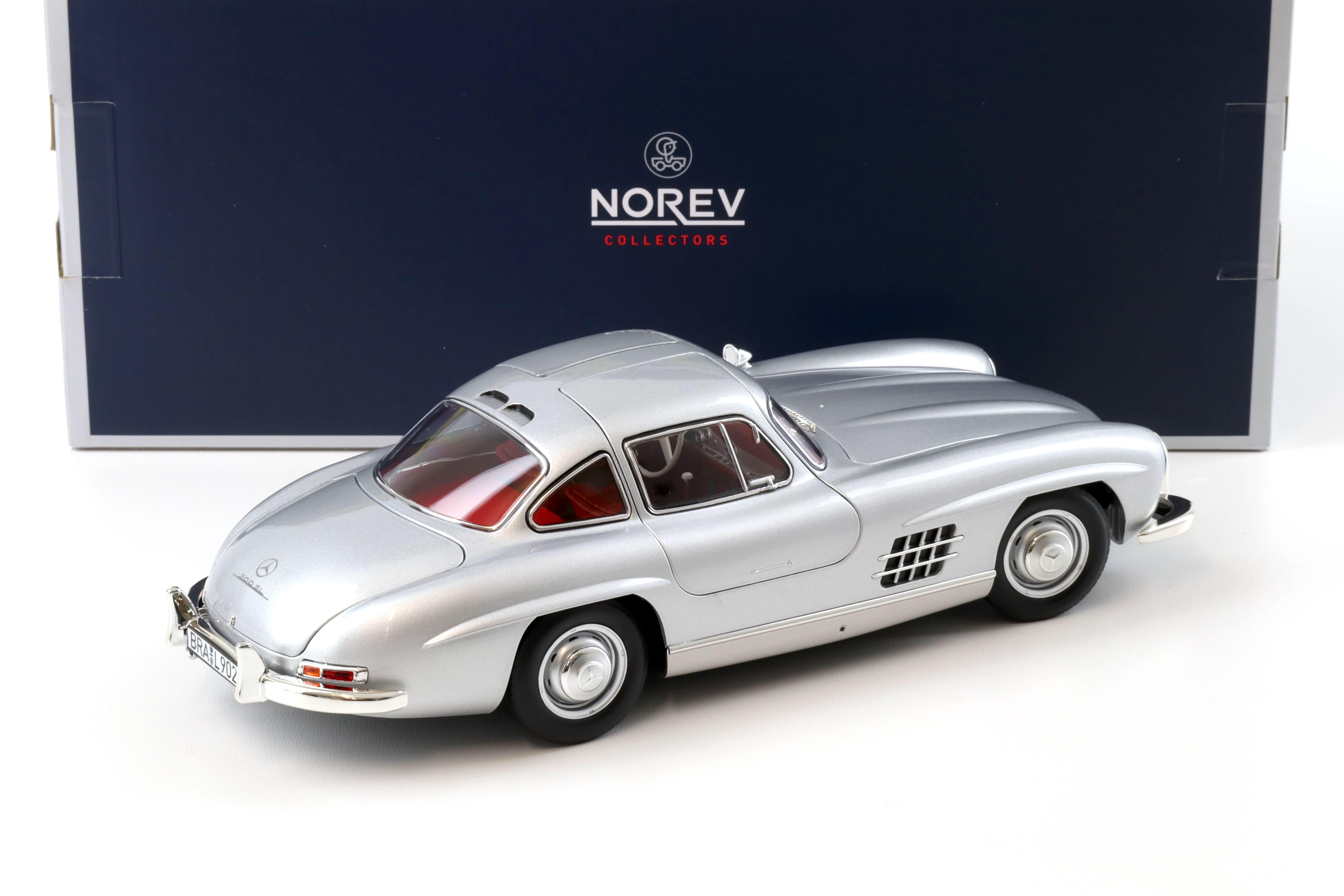 1:18 Norev Mercedes 300 SL Flügeltürer Gullwing 1954 silver