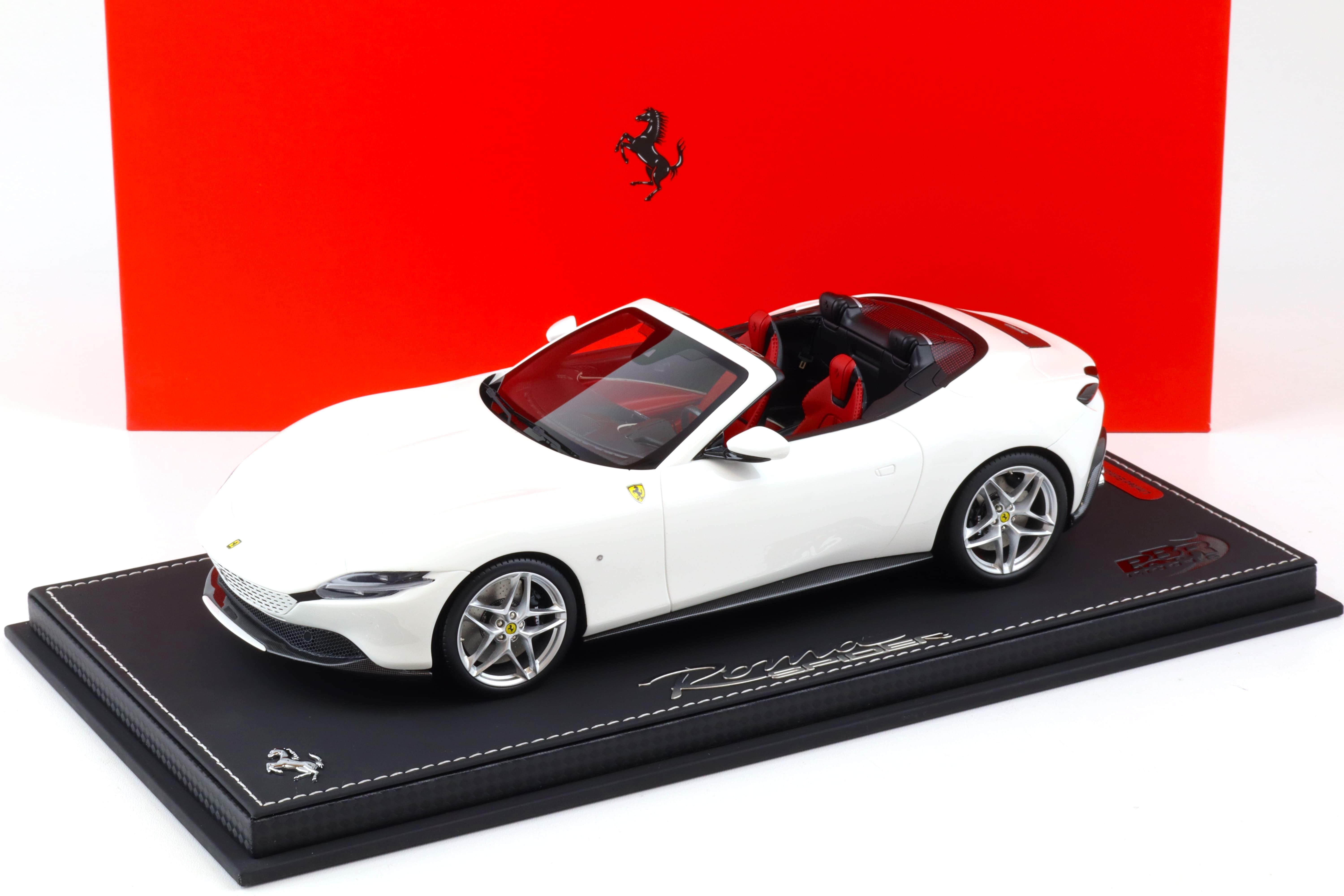 1:18 BBR Ferrari Roma Spider Bianco Cervino white with Showcase - Limited 36 pcs.