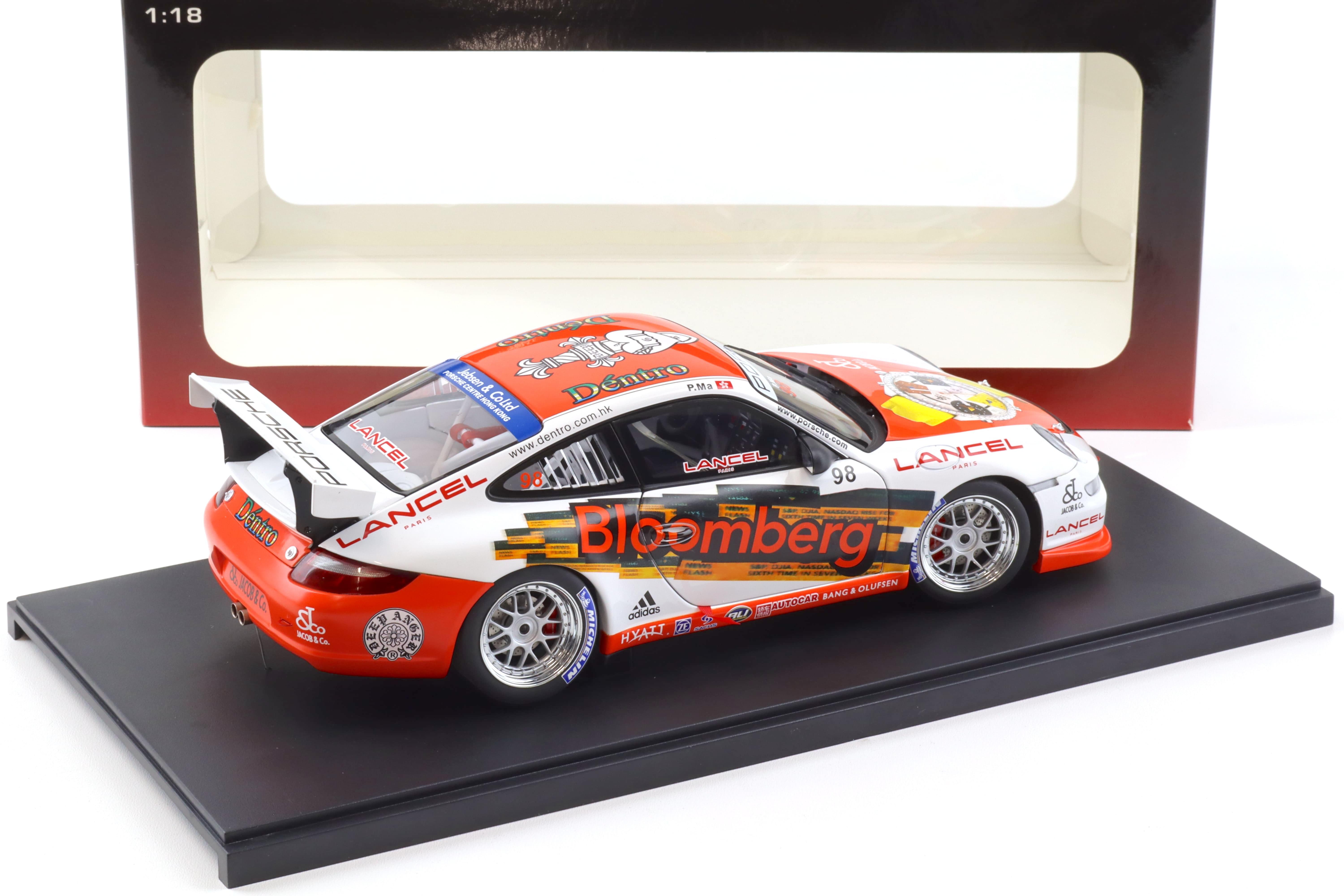 1:18 AUTOart Porsche 911 (997) GT3 CUP 2006 P.MA #98 Bloomberg 80689