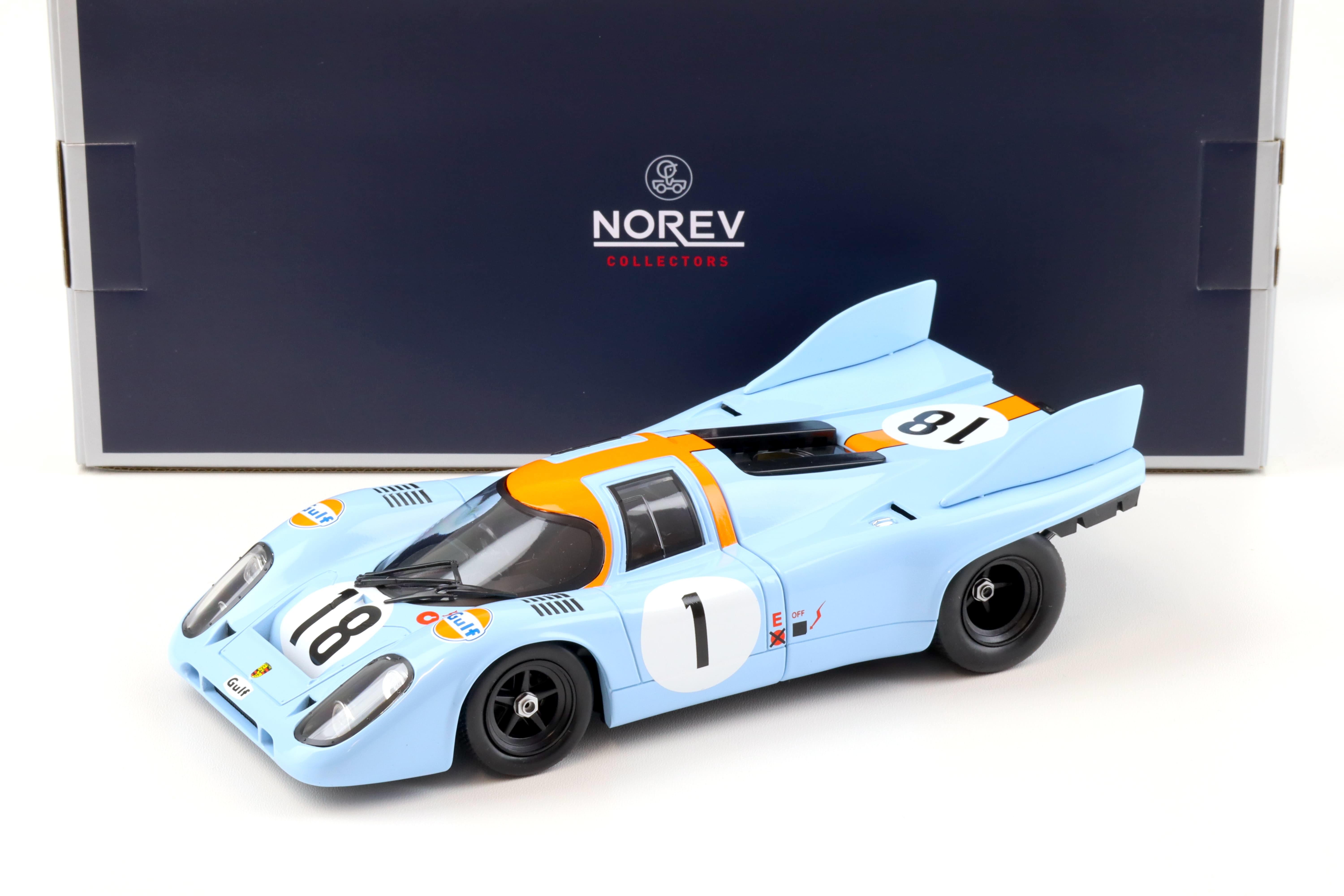 1:18 Norev Porsche 917K 24h Le Mans 1971 Training Siffert/ Bell #1 GULF