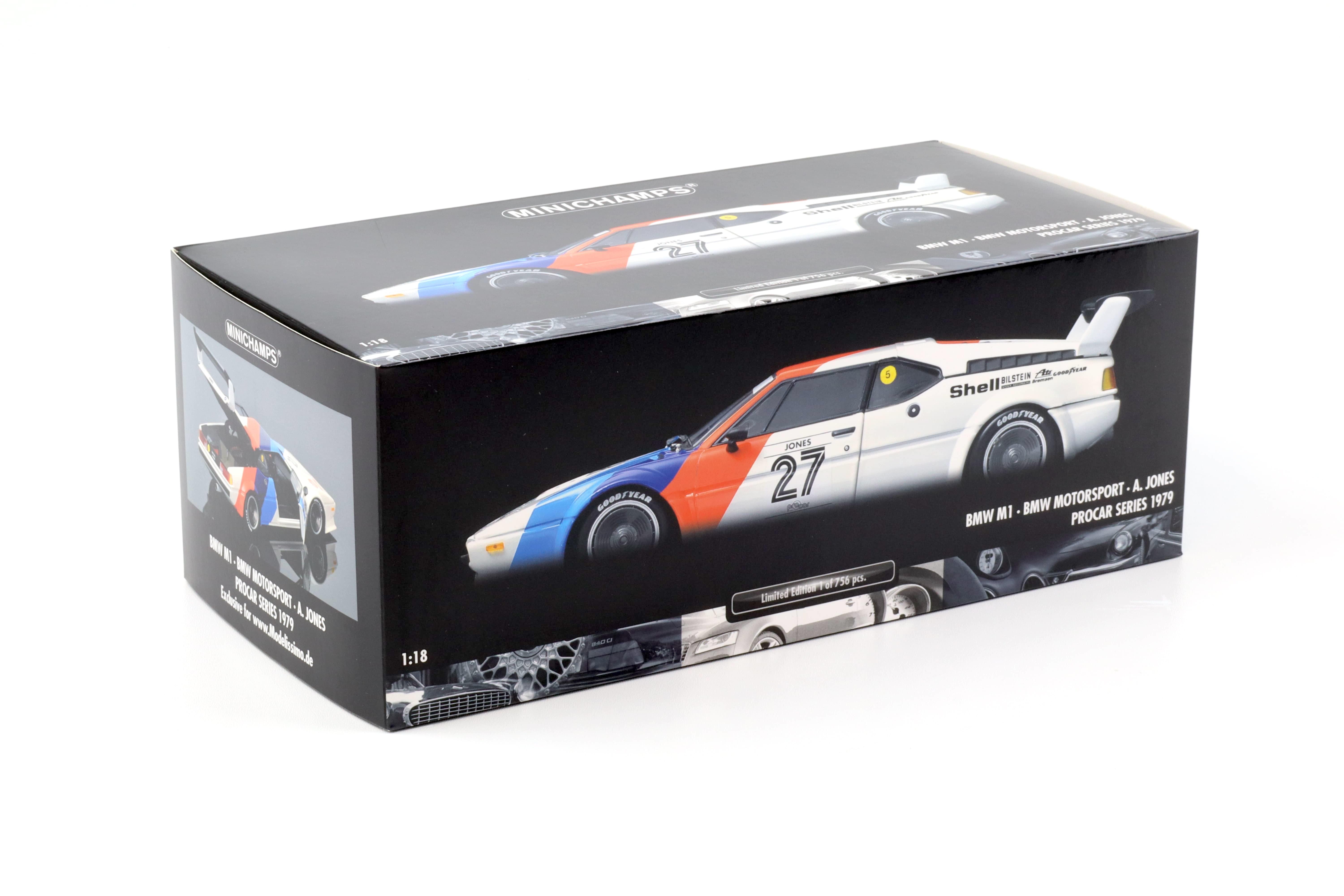 1:18 Minichamps BMW M1 Procar BMW Motorsport #27 A.Jones Procar Series 1979