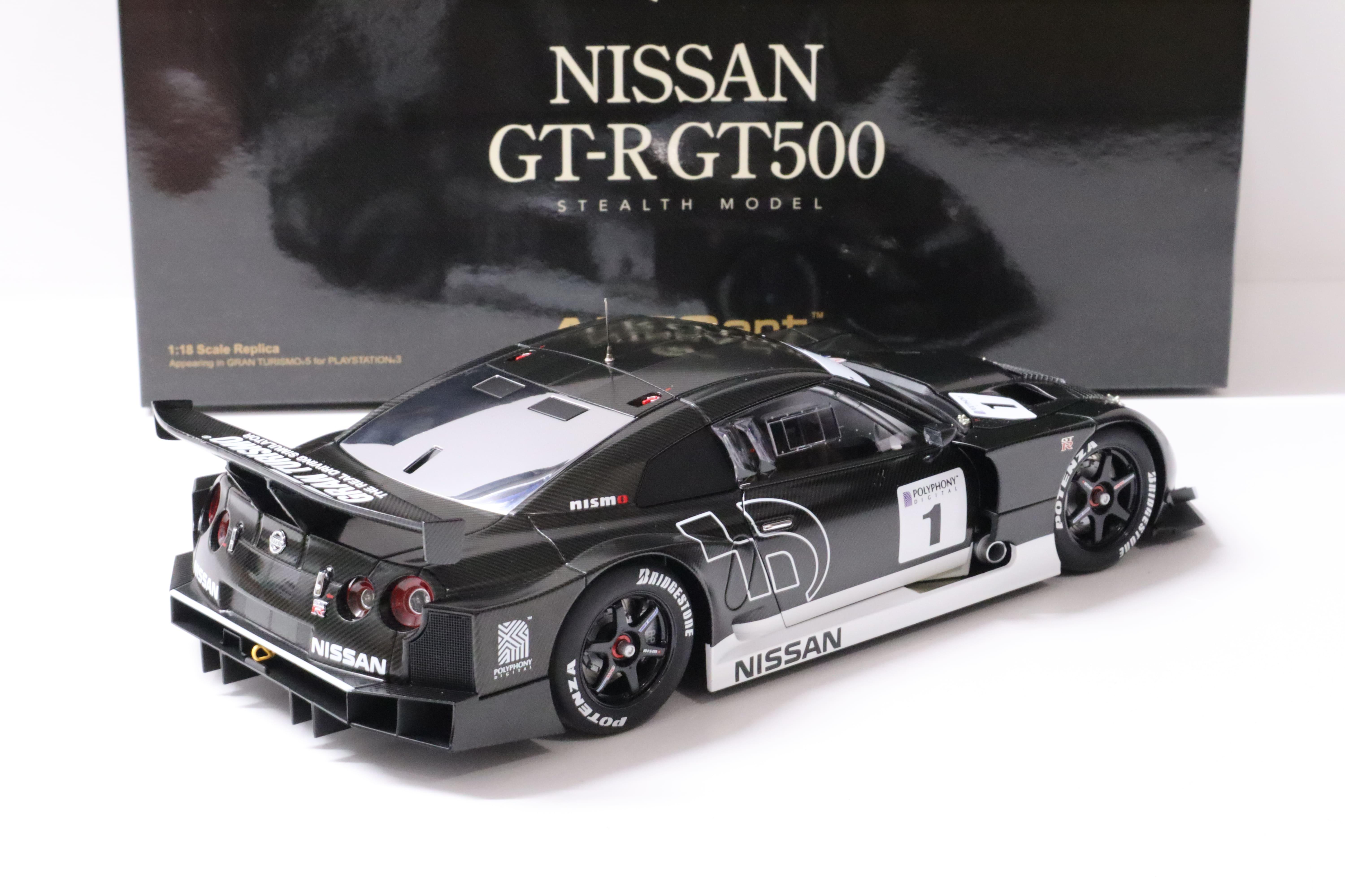 1:18 AUTOart Nissan GT-R GT500 Stealth Model Gran Turismo GT5 #1 Carbon