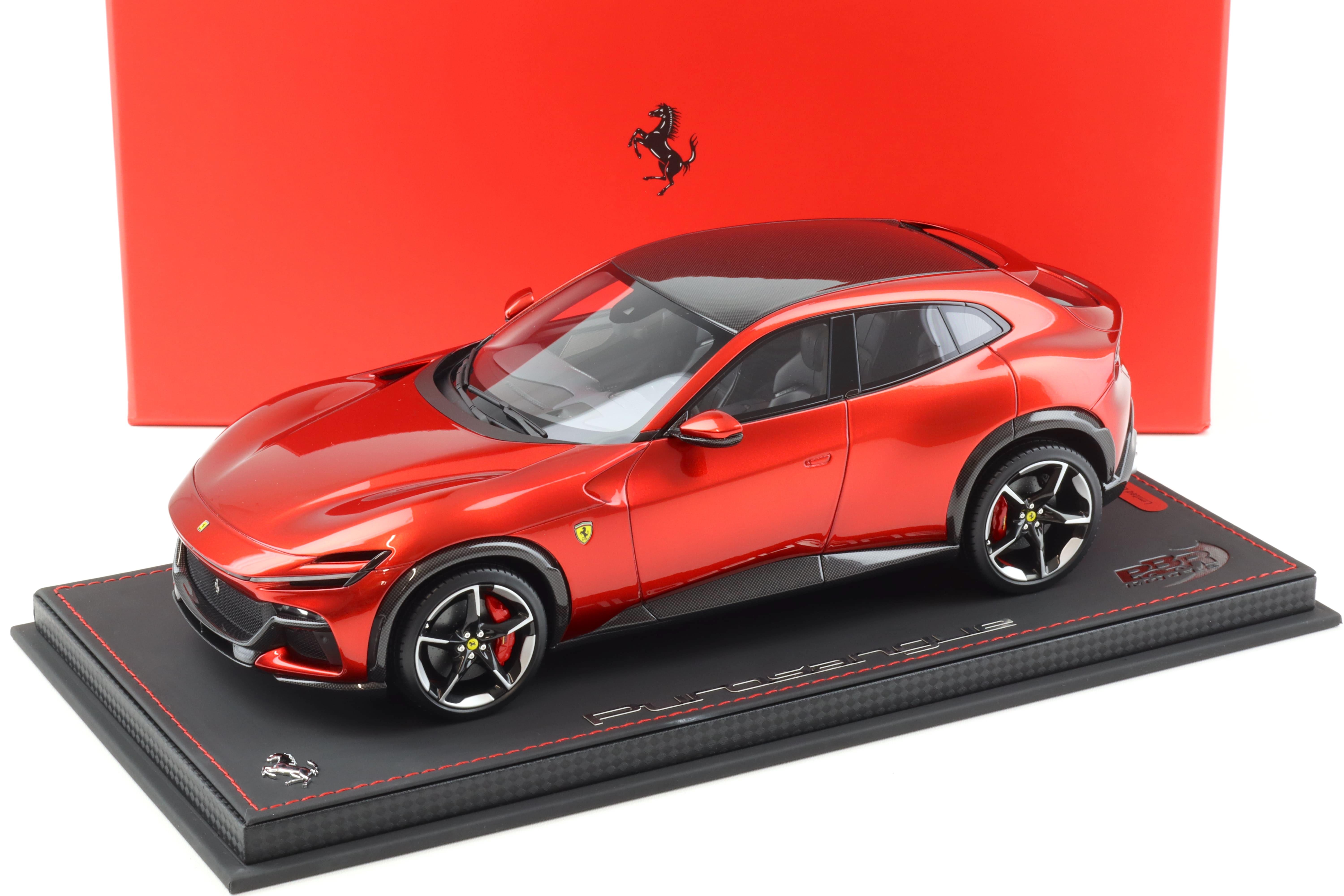 1:18 BBR Ferrari Purosangue Rosso Magma red/ Carbon - Limited 40 pcs.