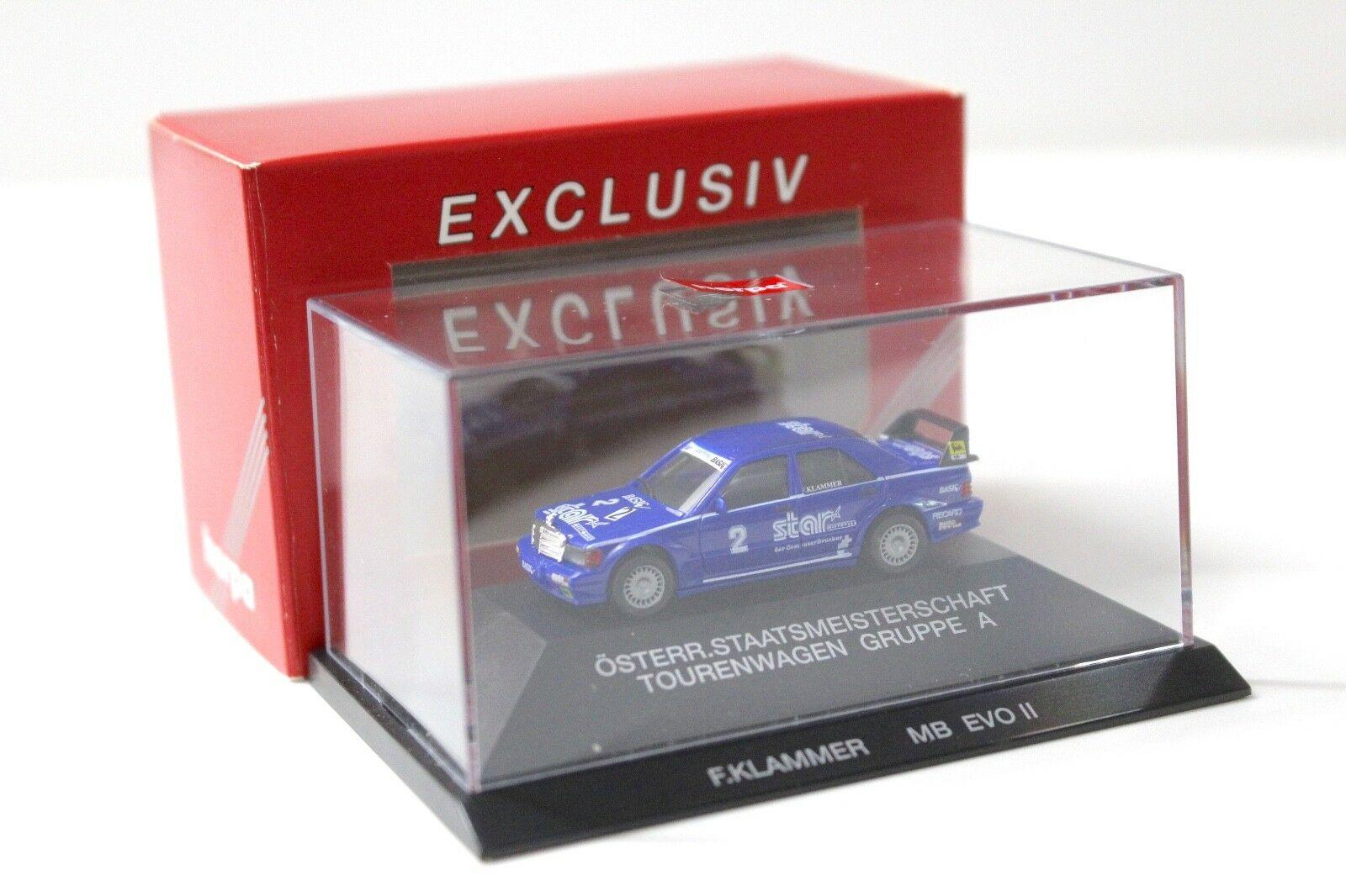 1:87 Herpa Mercedes 190E EVO II STAR Österreich #2 Klammer