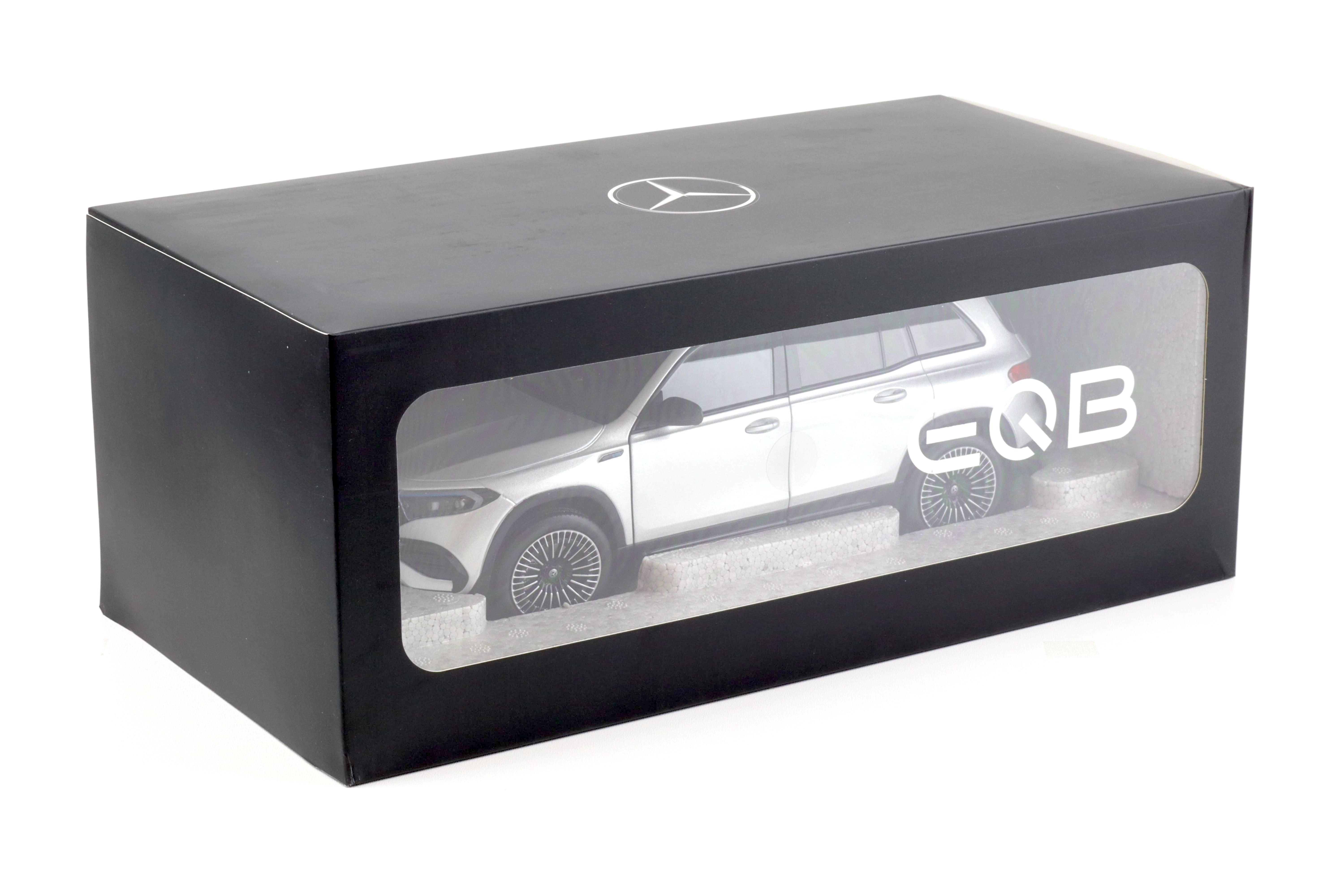 1:18 NZG Mercedes EQB AMG Line 2021 iridium silver metallic DEALER VERSION 